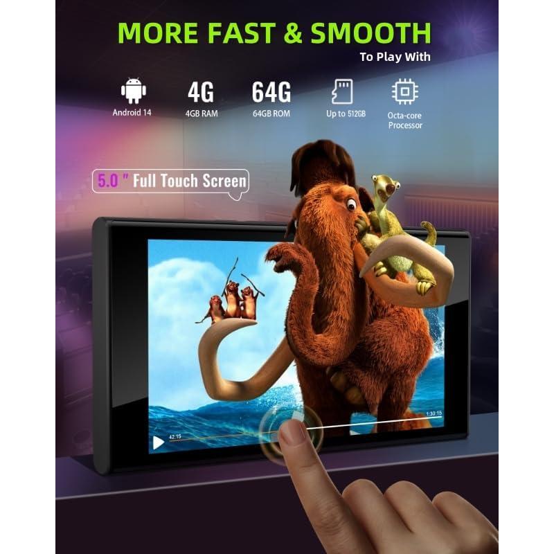 Reproductor MP3 Pecsu G5 128GB Bluetooth WiFi Pantalla 5"