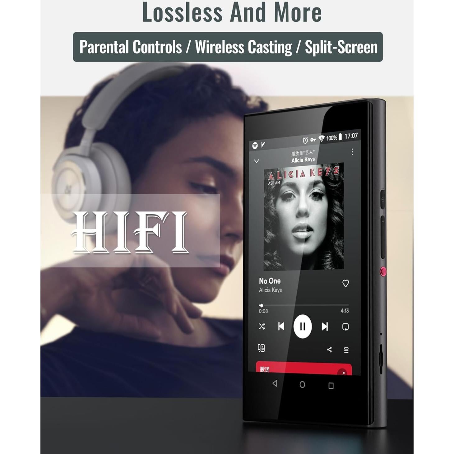 Reproductor MP3 Pecsu G5 128GB Bluetooth WiFi Pantalla 5"