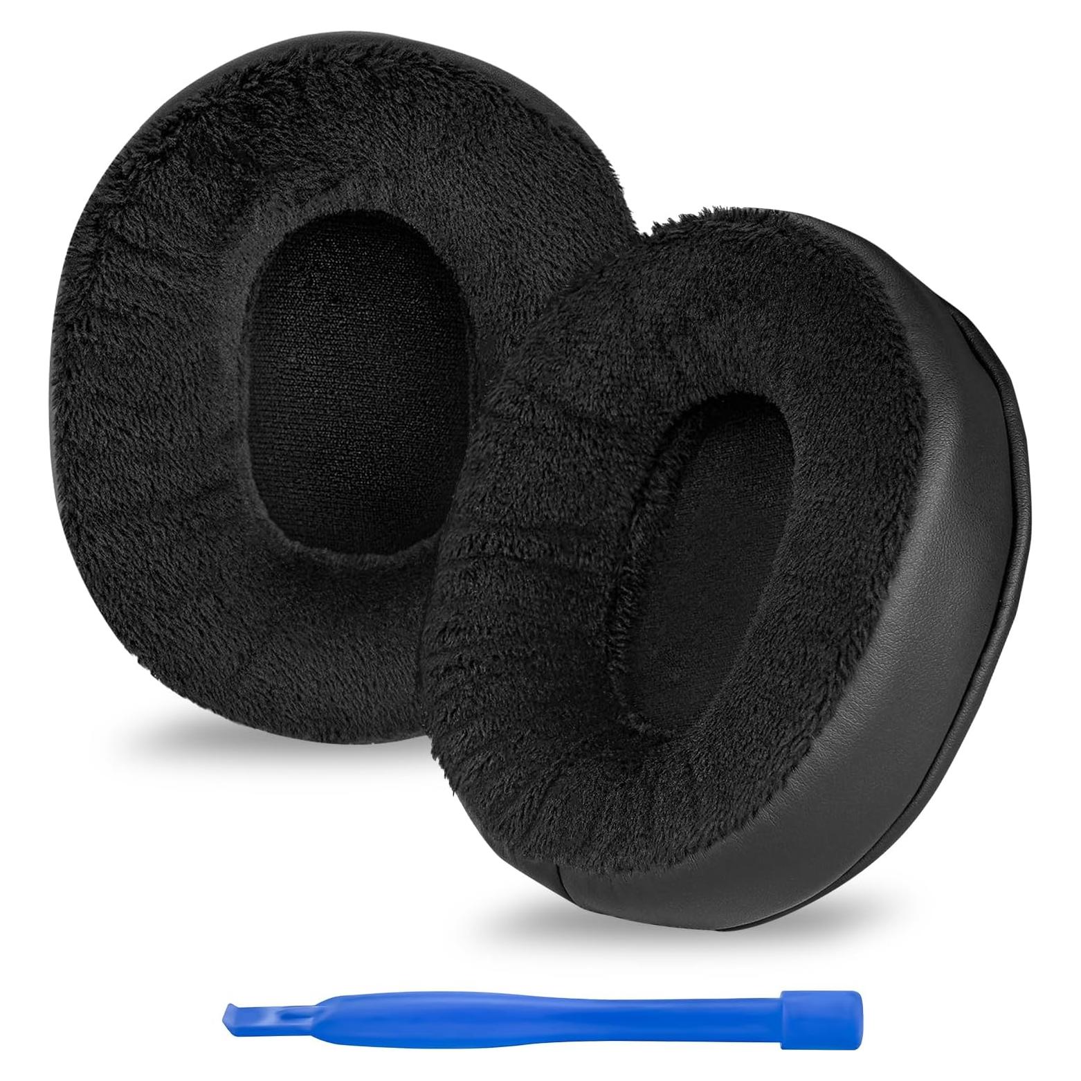 Almohadillas de Reemplazo Linkidea para Auriculares Audio-Technica M50X/M40X/M70X - Extra Gruesas Negro