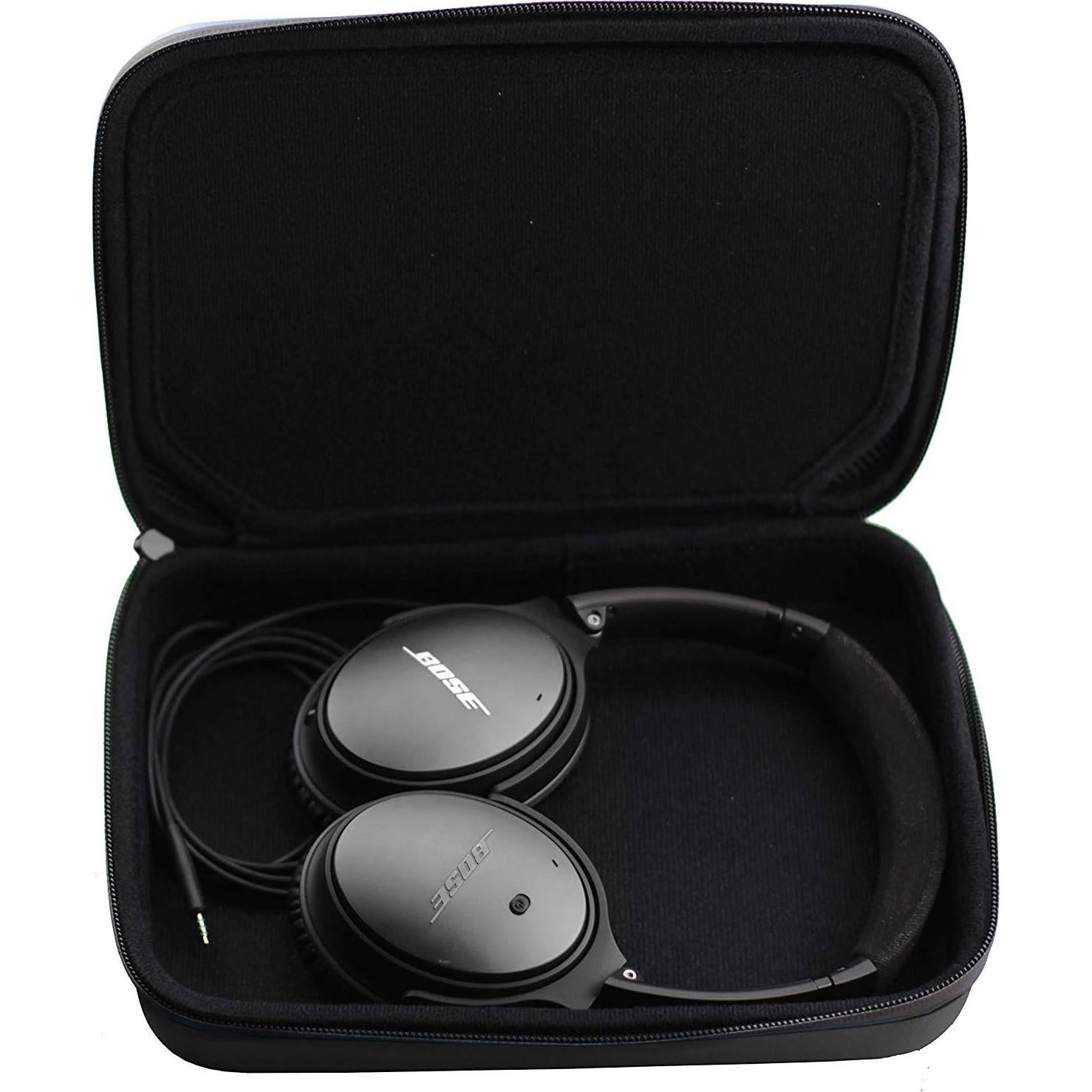 Funda Resistente Navitech Negra para Auriculares Audio-Technica