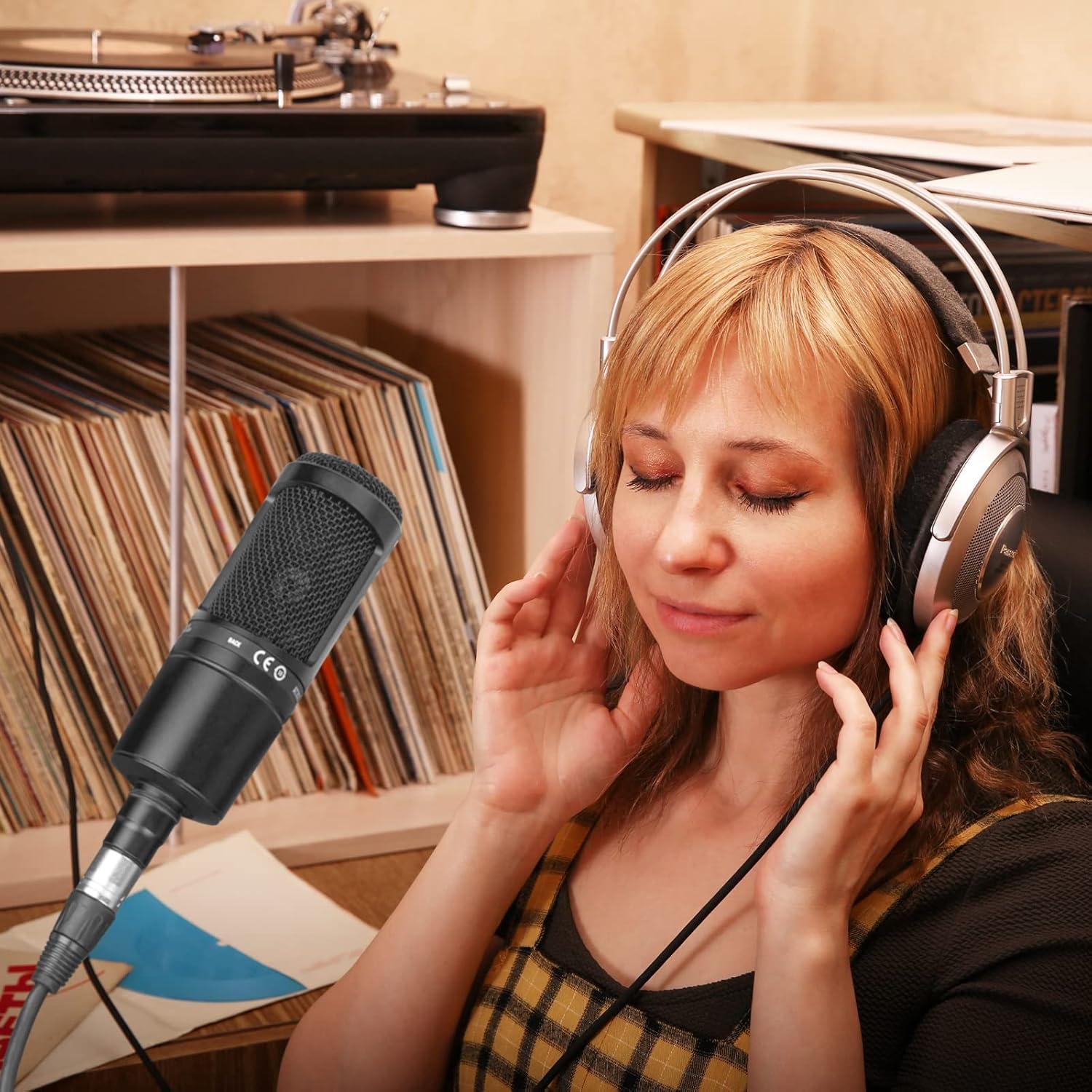 Cable de Micrófono XLR Macho a Hembra 3m GEEKRIA para Audio-Technica