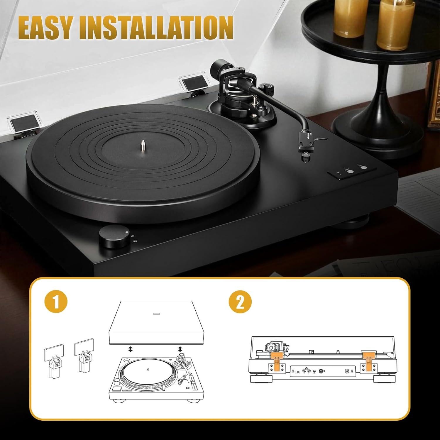 Bisagra de Cubierta de Polvo para Tocadiscos Audio Technica y Sony