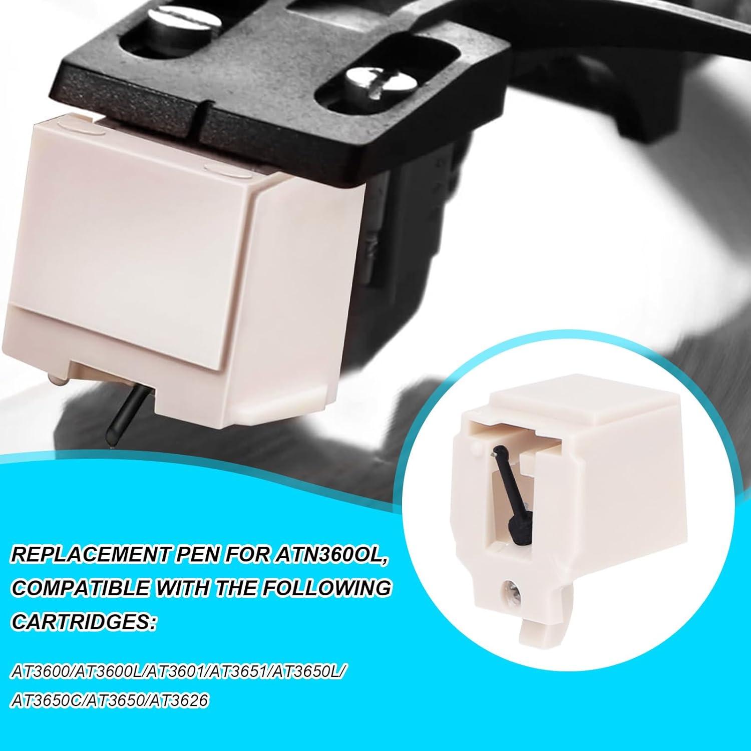 3 Piezas Repuesto Aguja y Cepillos para Tocadiscos Audio-Technica