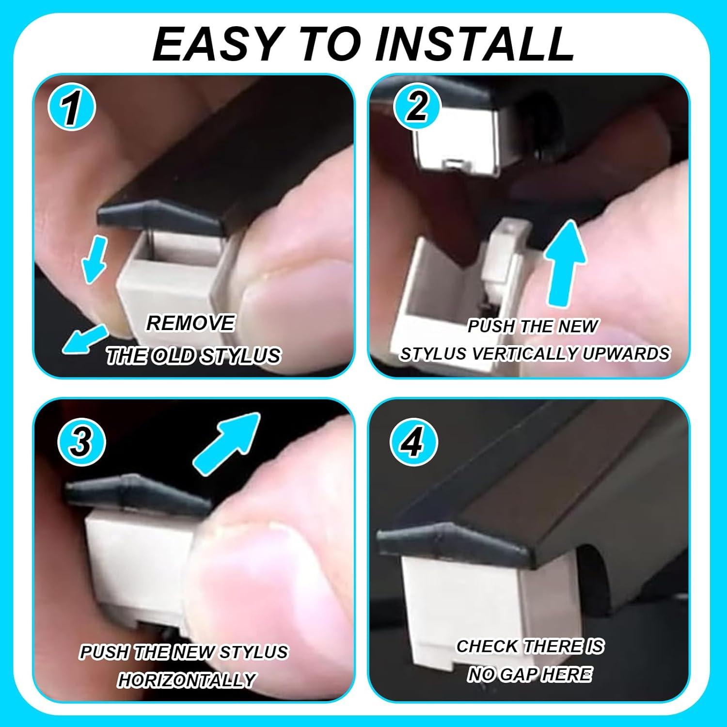 3 Piezas Repuesto Aguja y Cepillos para Tocadiscos Audio-Technica
