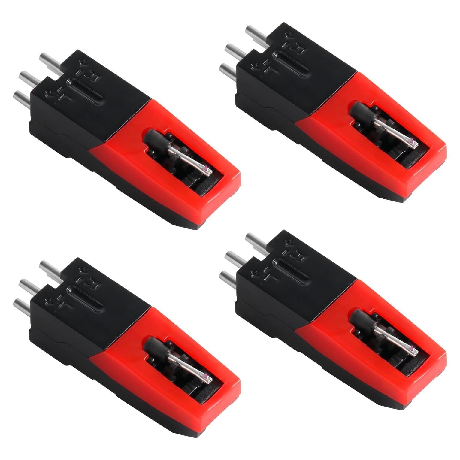 4 Cartuchos Universales para Tocadiscos Aguja Reemplazo ABS