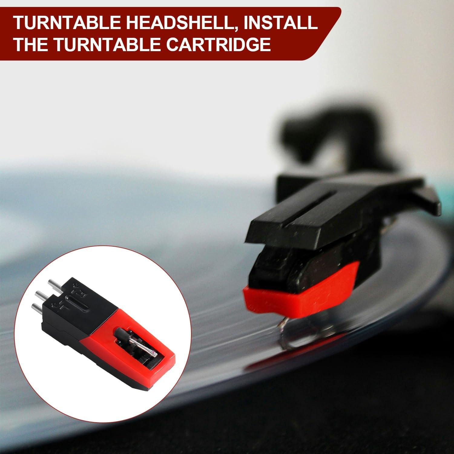 4 Cartuchos Universales para Tocadiscos Aguja Reemplazo ABS