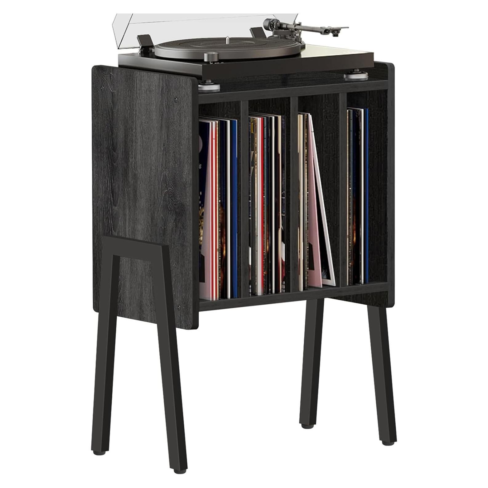 Mesa Lateral TUTOTAK TB01 Gris Carbón con Almacenamiento