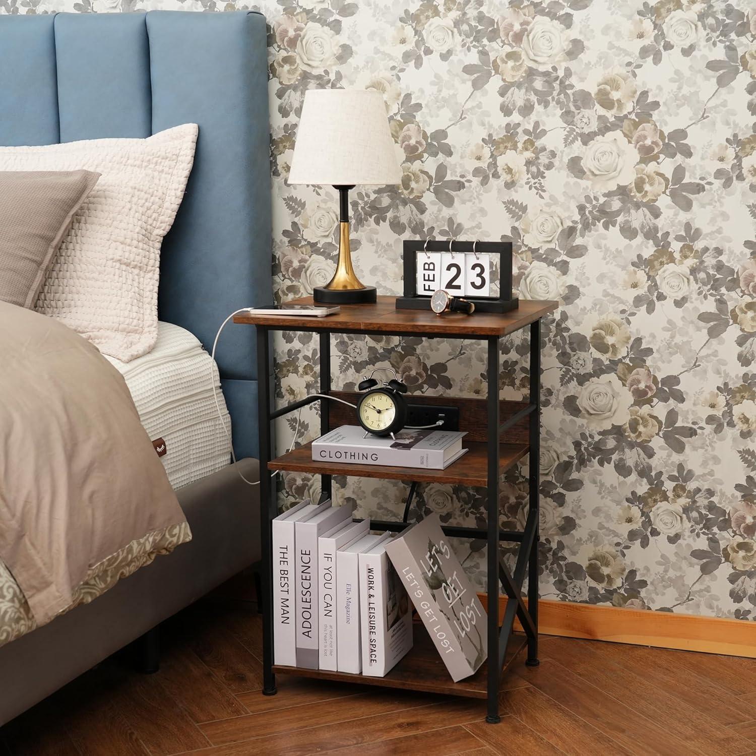 Soporte para Tocadiscos DALEMHOME con Estación de Carga 3 Niveles