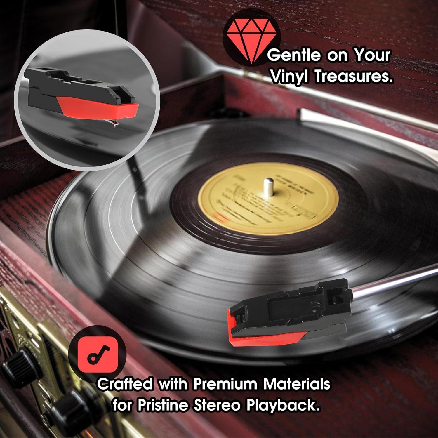 Cartucho y Agujas de Reemplazo para Tocadiscos Crosley ION LP