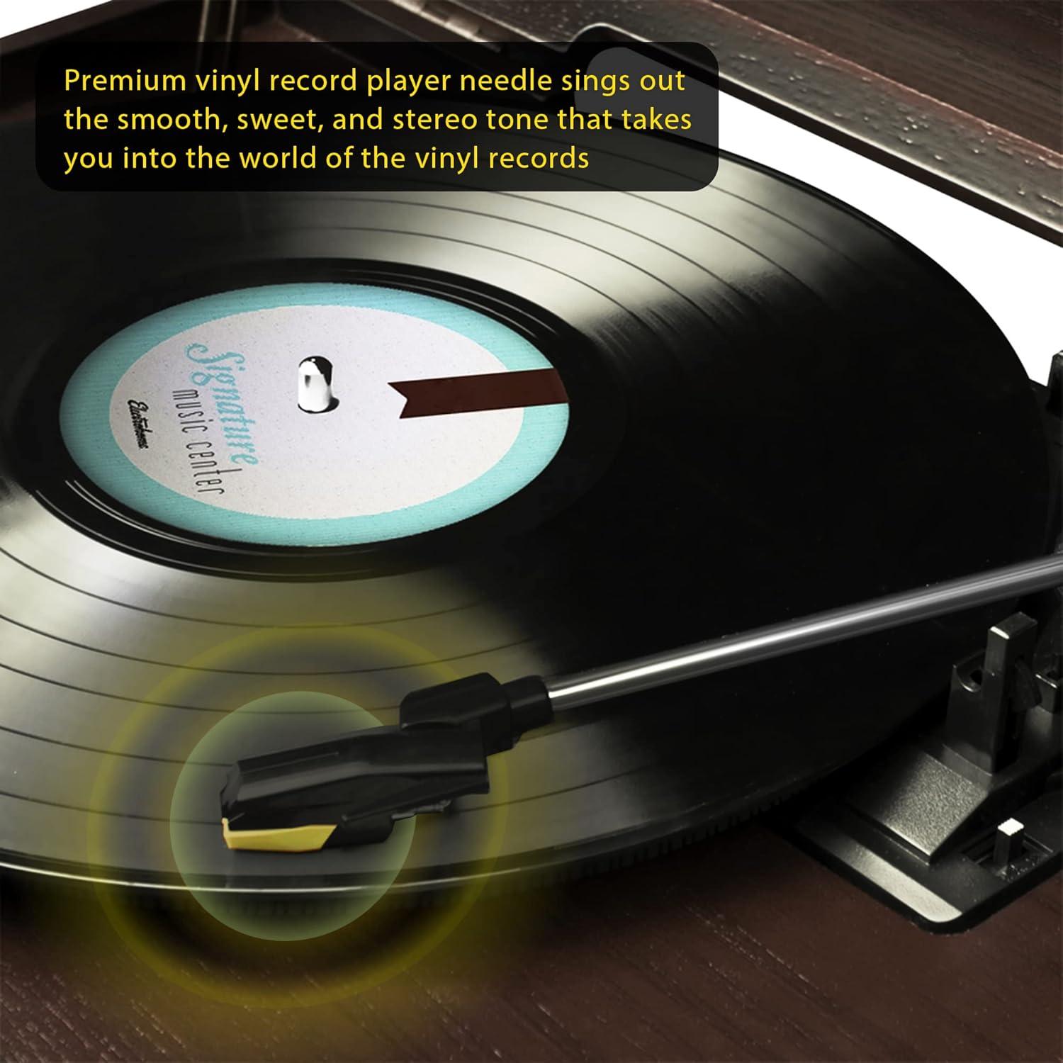 Agujas de Tocadiscos Universales Zentect Doradas - Paquete de 4