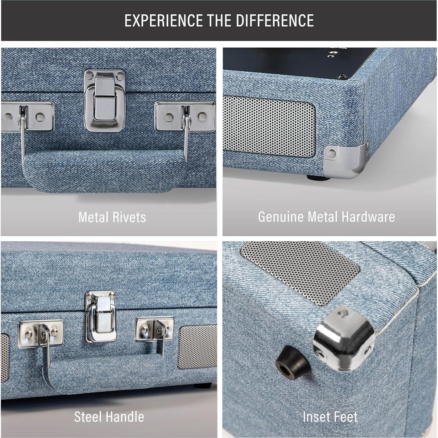 Tocadiscos Bluetooth Crosley CR8005F-WD Vintage 3 Velocidades