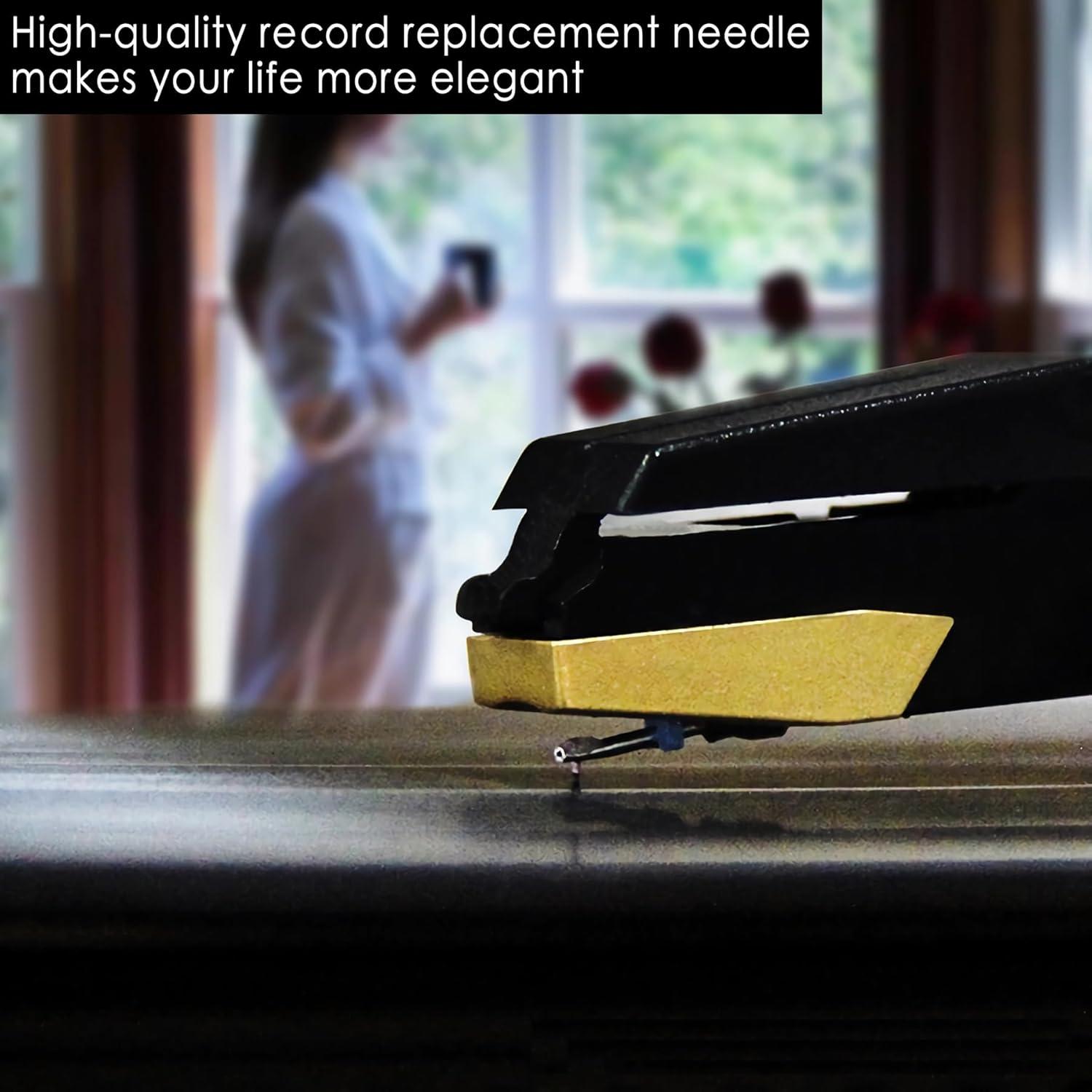 Kit de 4 Agujas para Tocadiscos + Cepillo de Limpieza