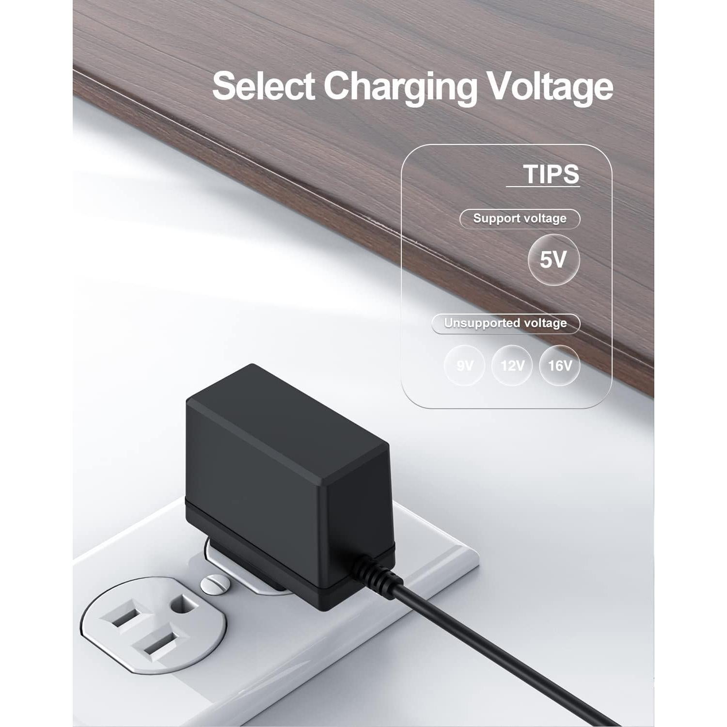 Cargador 5V Pwept para Tocadiscos Victrola VSC-550BT