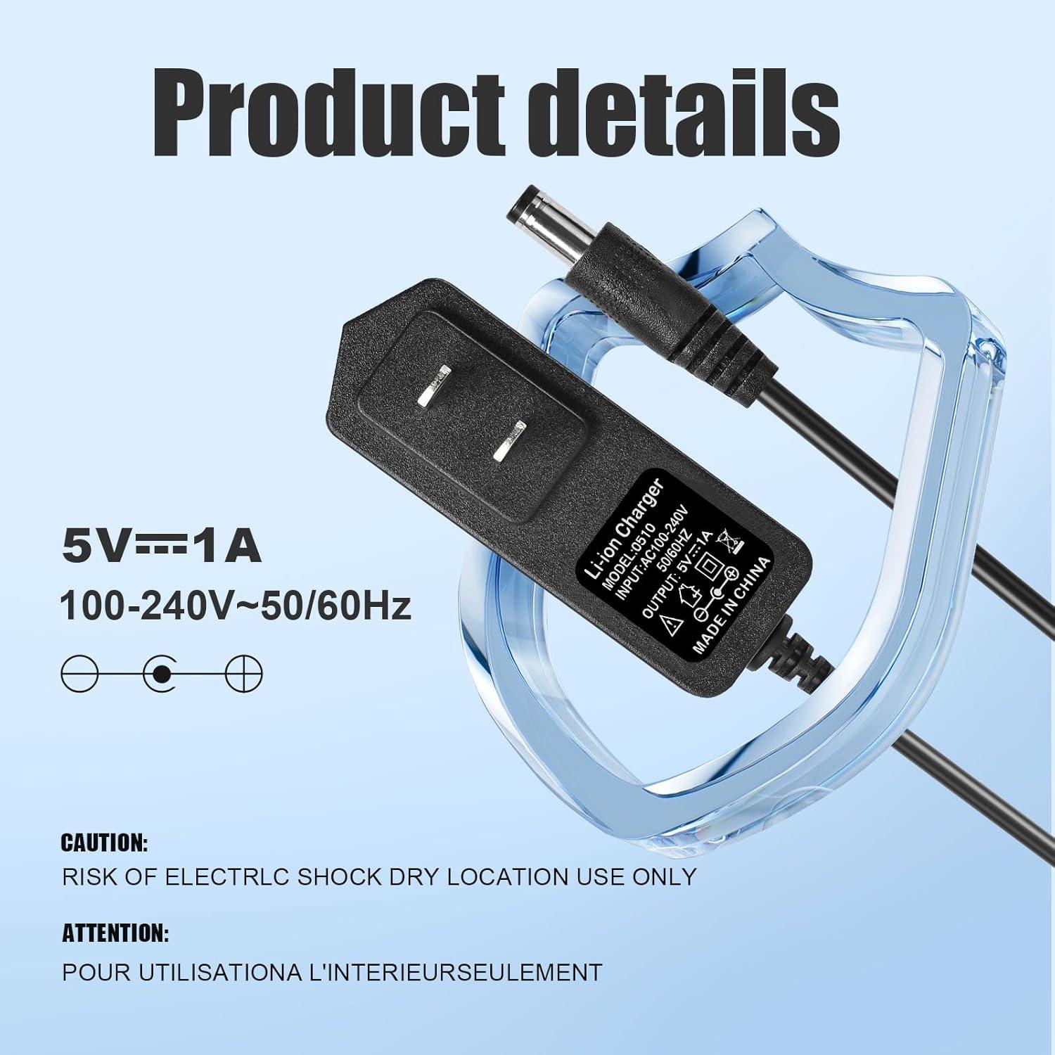 Cable de Alimentación 5V 1A 2A Bccxzm para Tocadiscos VSC-550BT