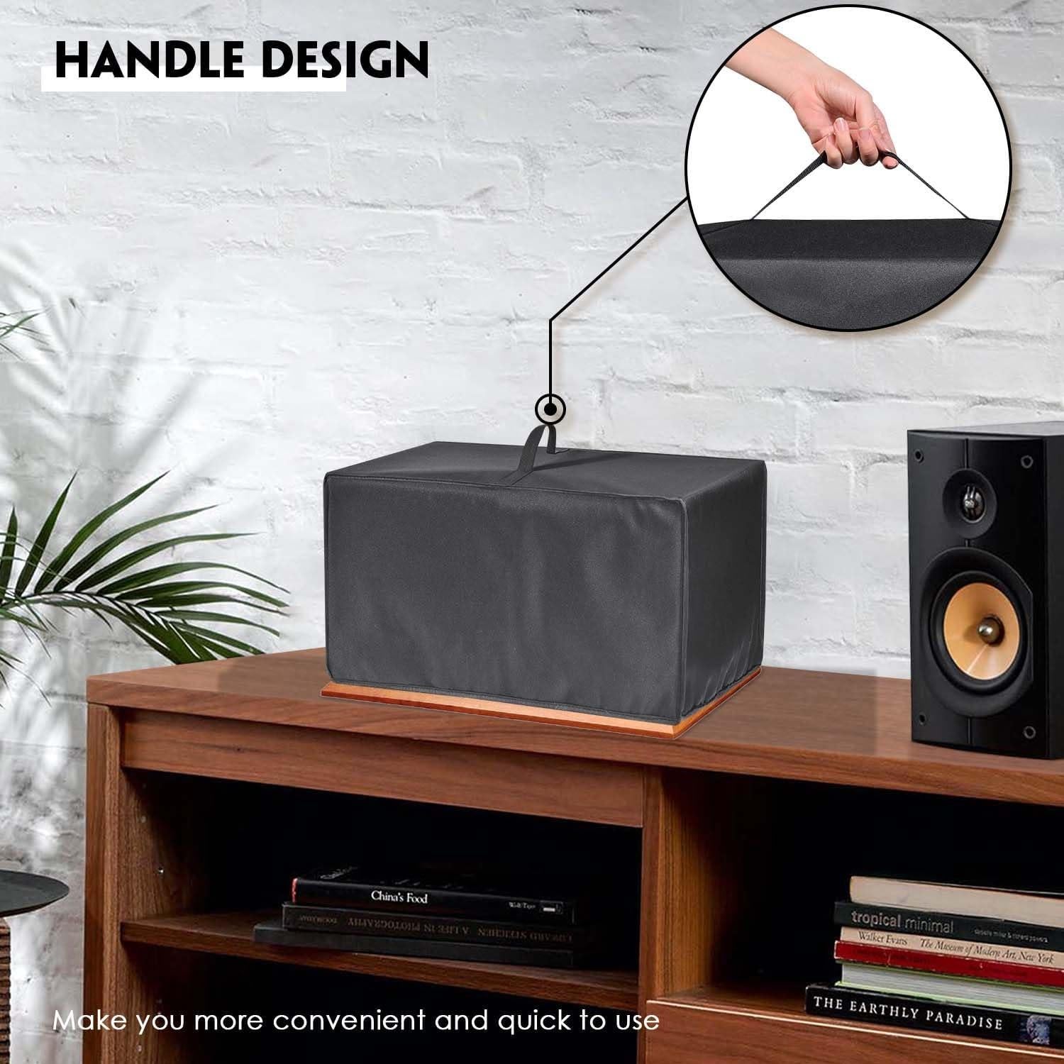 Bluetooth Record Player Dust Cover, Waterproof, Dustproof and Anti-Static 600D Nylon Material, Compatible for Victrola Nostalgic 6-in-1/8-in-1 Bluetooth Record Player & Multimedia Center