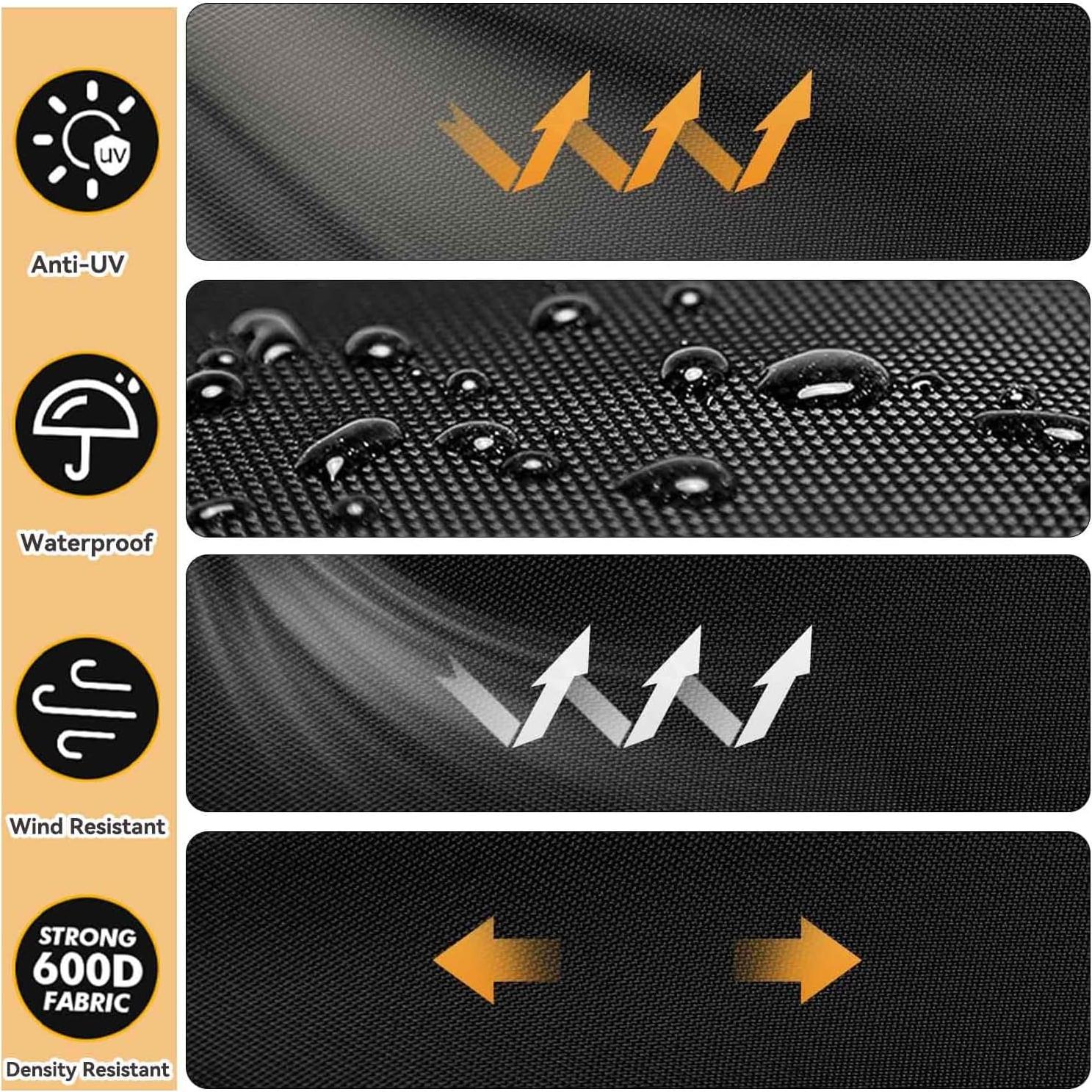 Bluetooth Record Player Dust Cover, Waterproof, Dustproof and Anti-Static 600D Nylon Material, Compatible for Victrola Nostalgic 6-in-1/8-in-1 Bluetooth Record Player & Multimedia Center