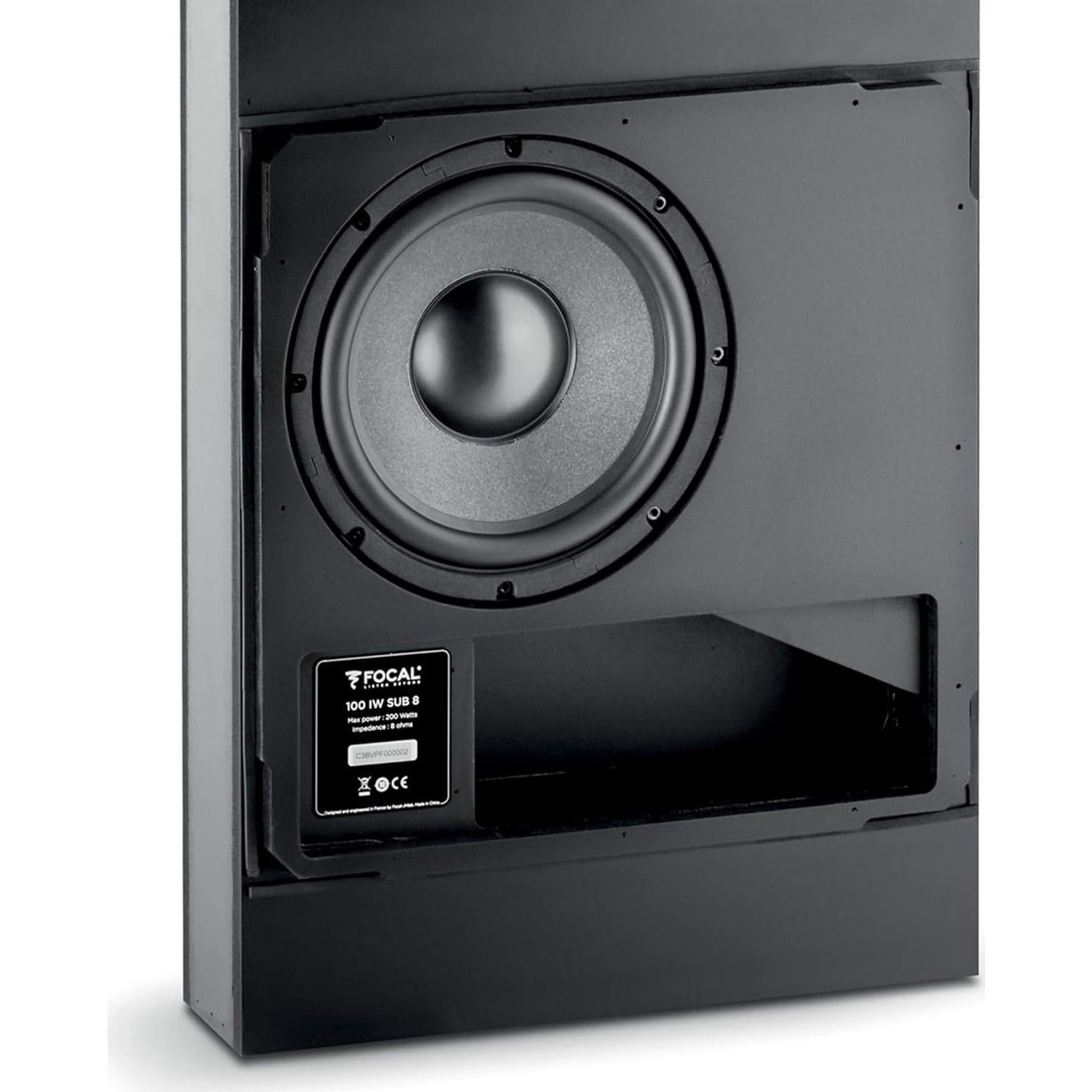 Subwoofer Pasivo Focal F100IWSUB8 8" 200W para Pared