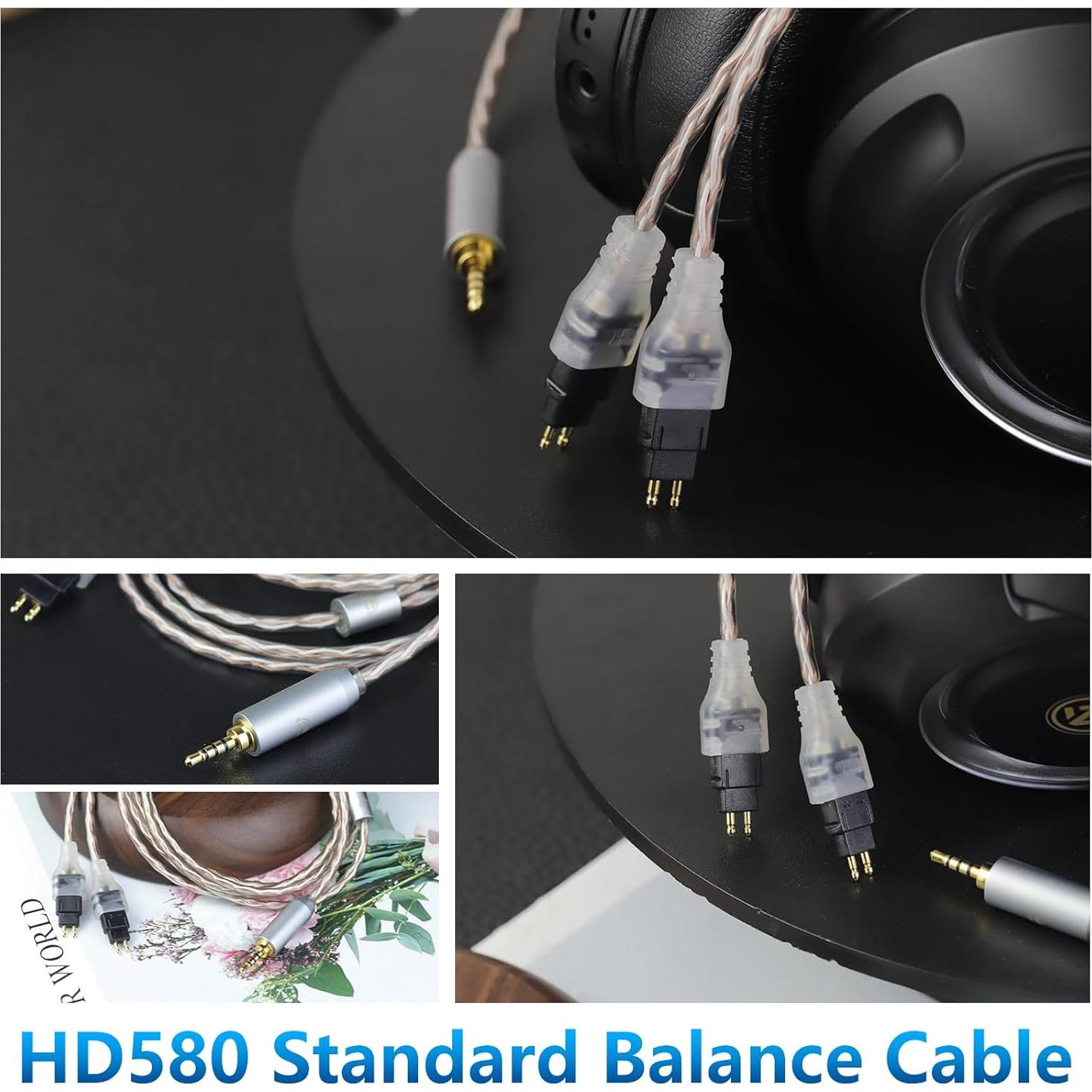 Cable de Reemplazo Mejorado OKCSC 1.5M para Auriculares Sennheiser 3.5MM