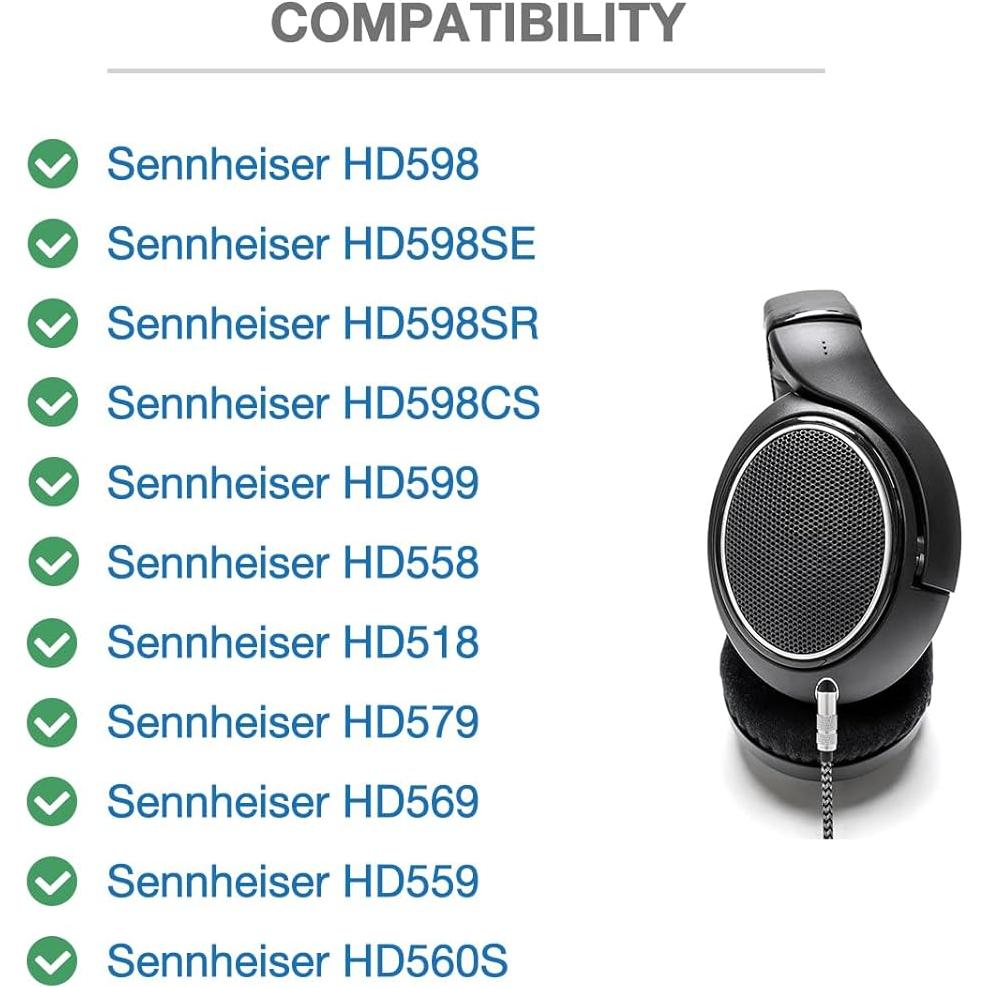 Cable de Reemplazo Voarmaks 2m para Auriculares Sennheiser