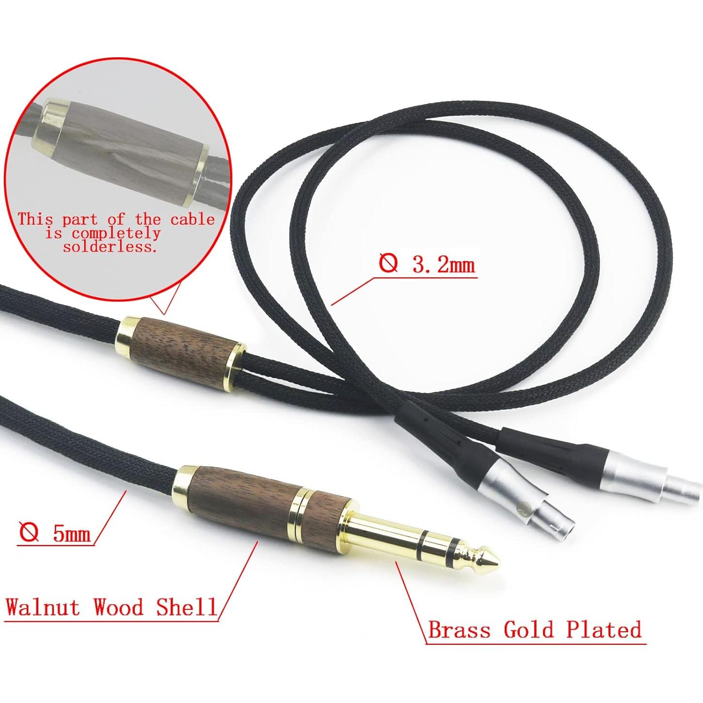 Cable de Audio NewFantasia 2m 6N OCC Cobre Baño Plata Sennheiser