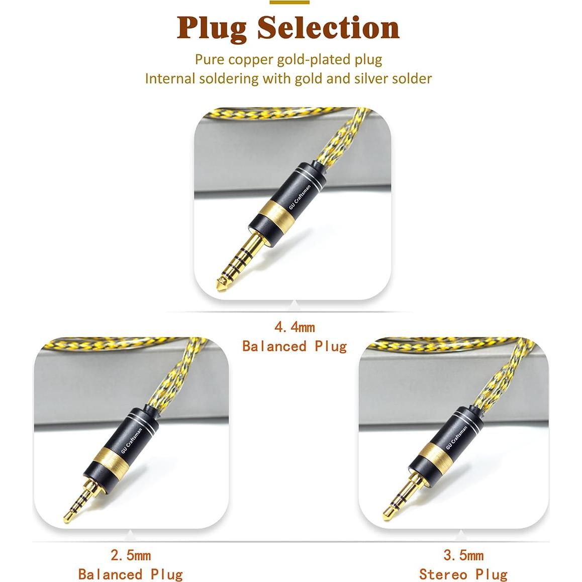 Cable de actualización para auriculares Sennheiser GUCraftsman 1.2m 4.4mm