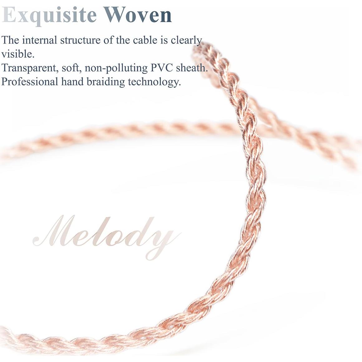 Cable IEM de Cobre OFC 6N para Sennheiser IE200 IE300 IE600 IE900 1.2m