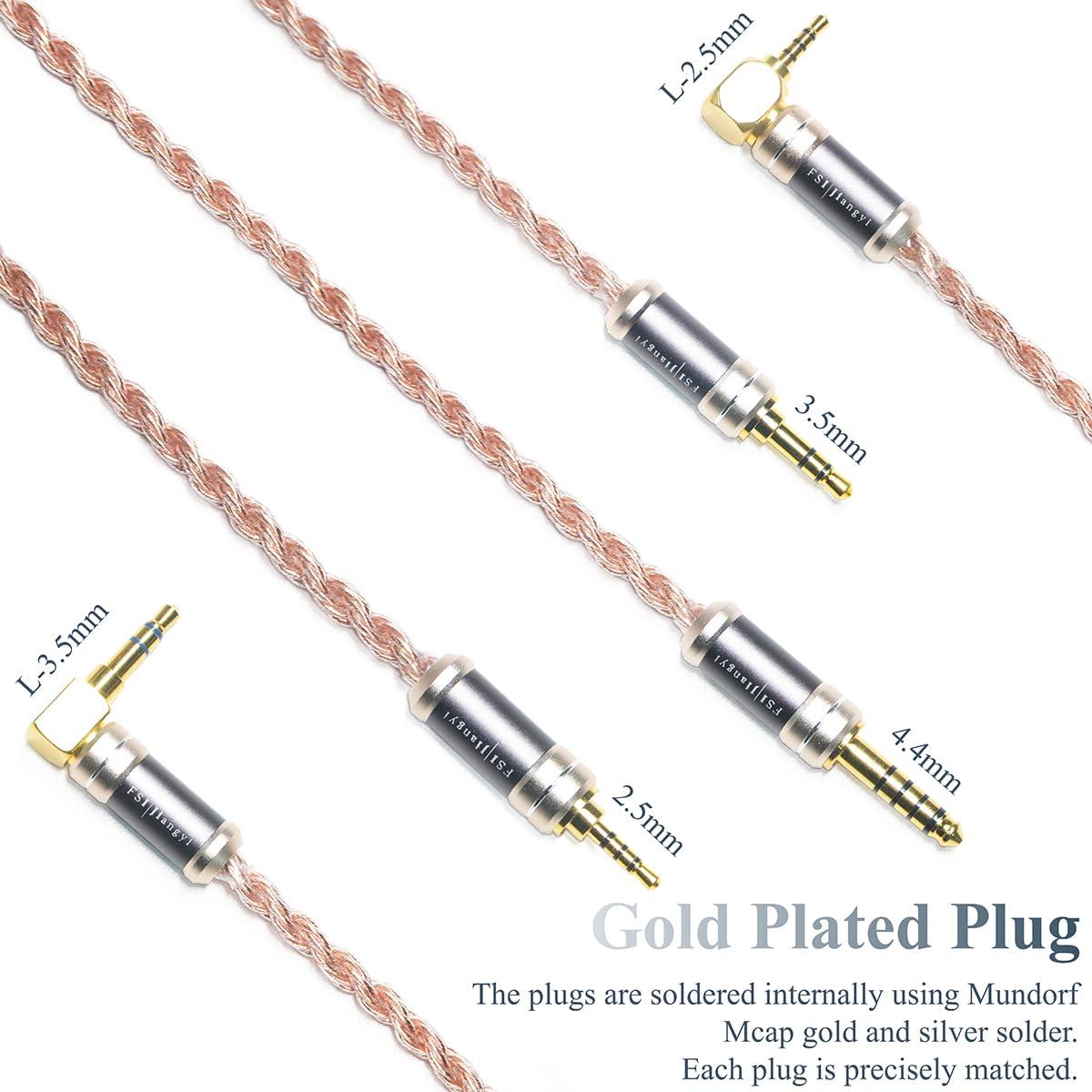 Cable IEM de Cobre OFC 6N para Sennheiser IE200 IE300 IE600 IE900 1.2m