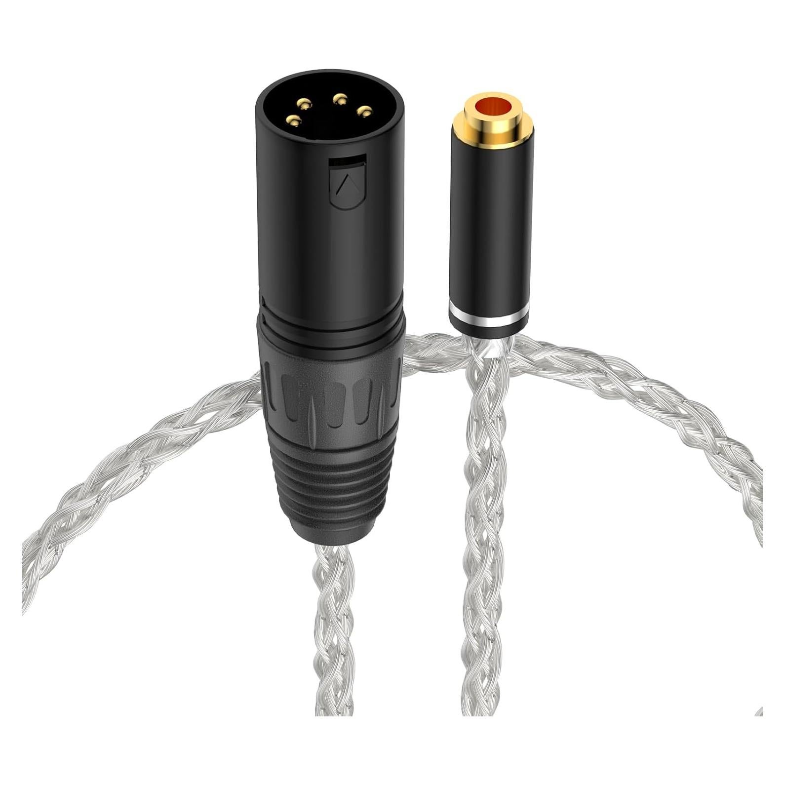 Adaptador de Audio 4 Pin XLR Macho a 4.4mm Hembra XIUSHAOT
