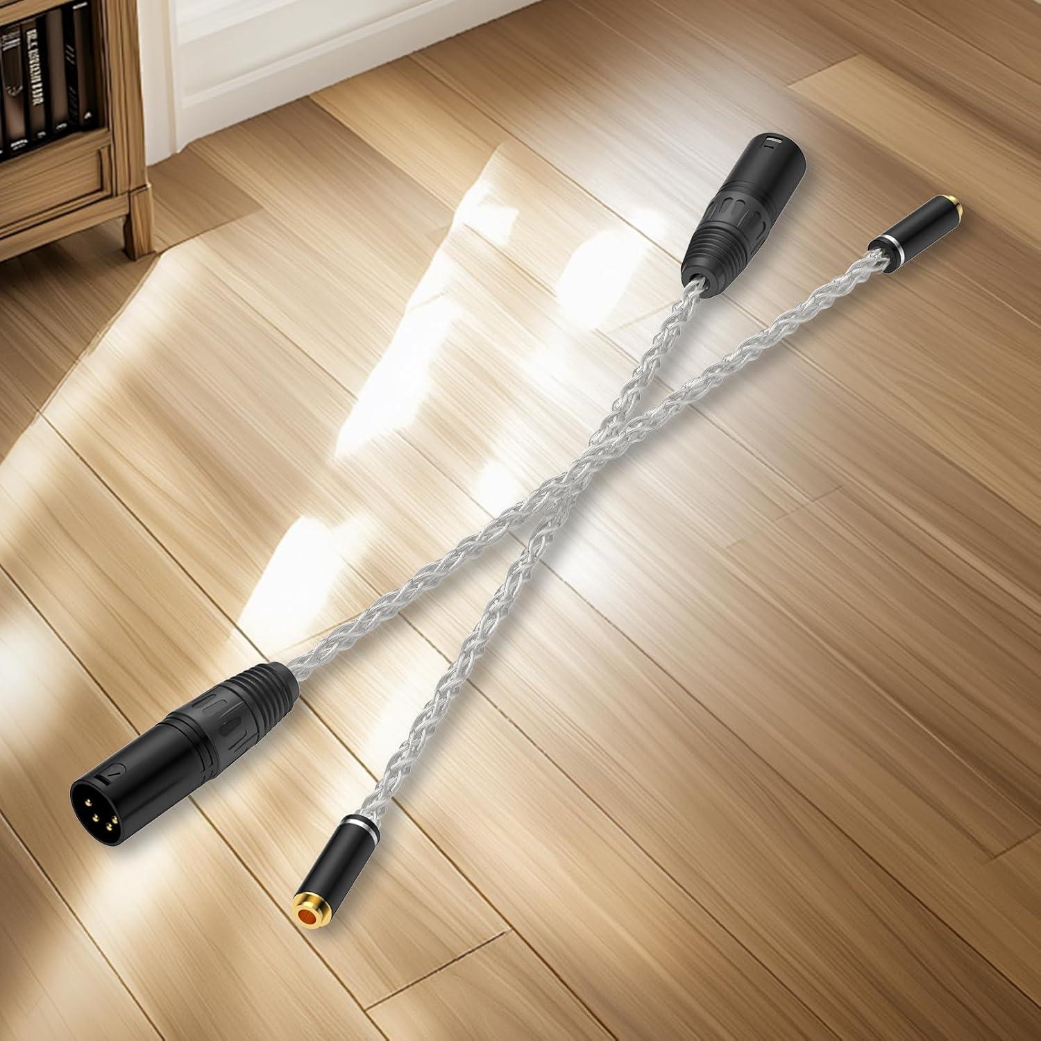 Adaptador de Audio 4 Pin XLR Macho a 4.4mm Hembra XIUSHAOT