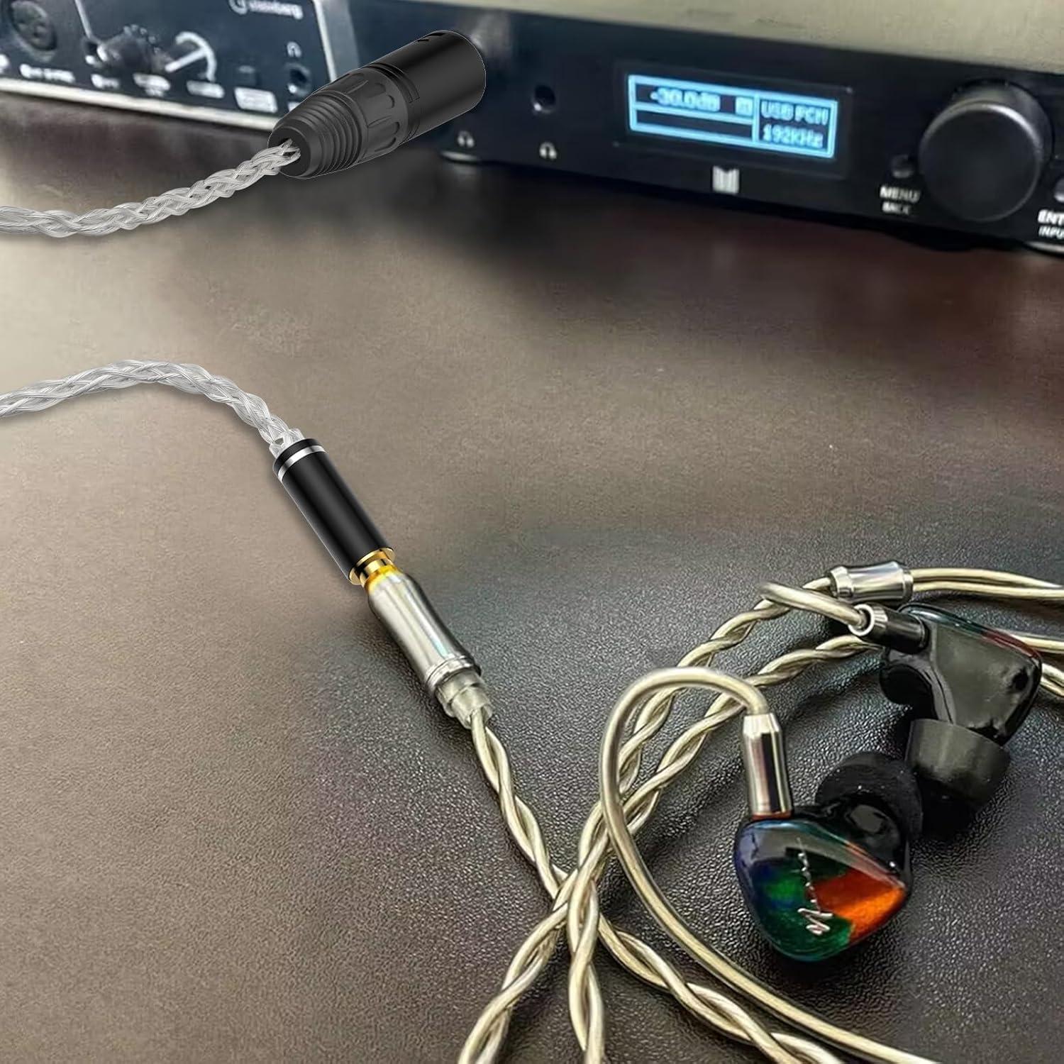 Adaptador de Audio 4 Pin XLR Macho a 4.4mm Hembra XIUSHAOT