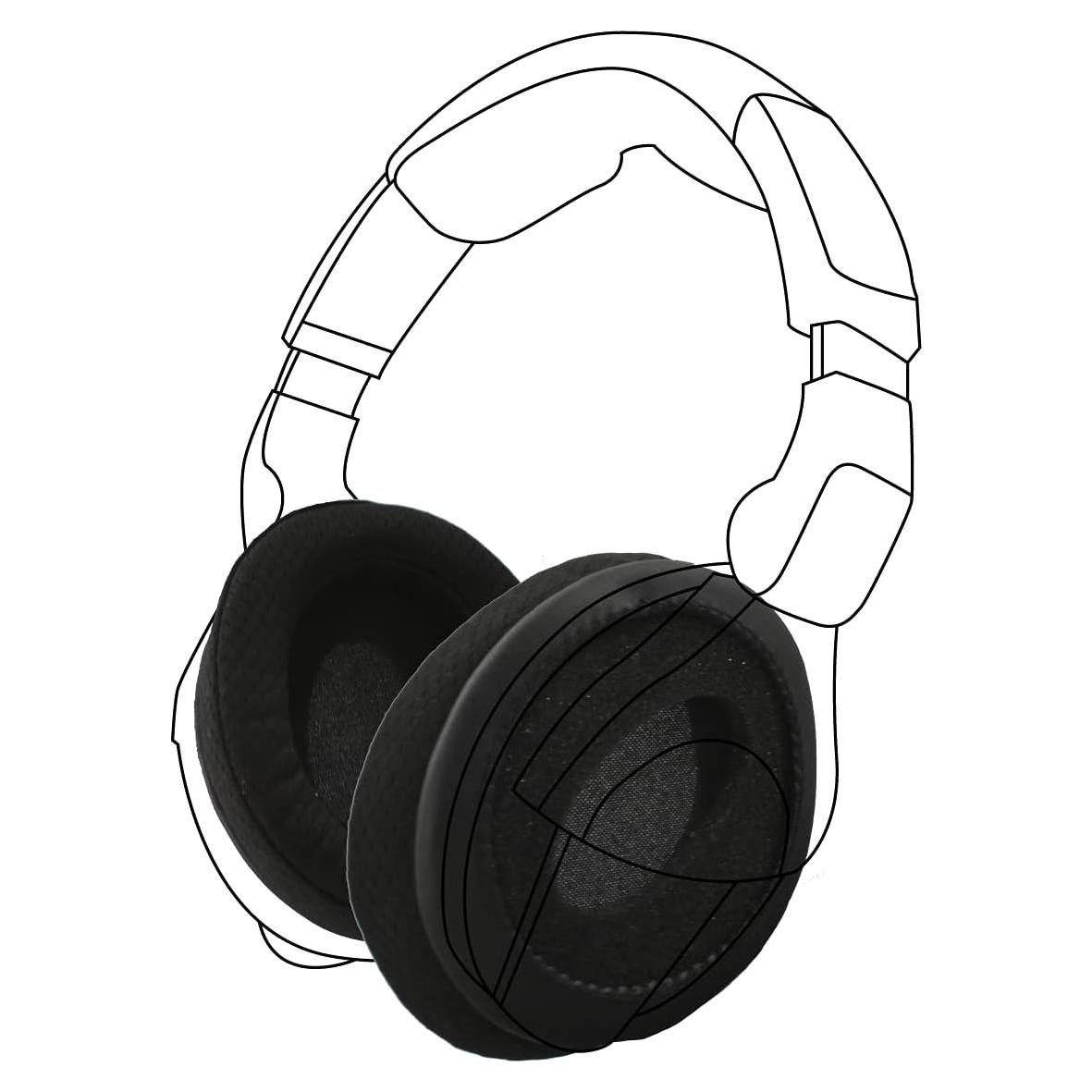 Almohadillas de Repuesto Dekoni para Auriculares Sennheiser HD280Pro - Cuero Negro