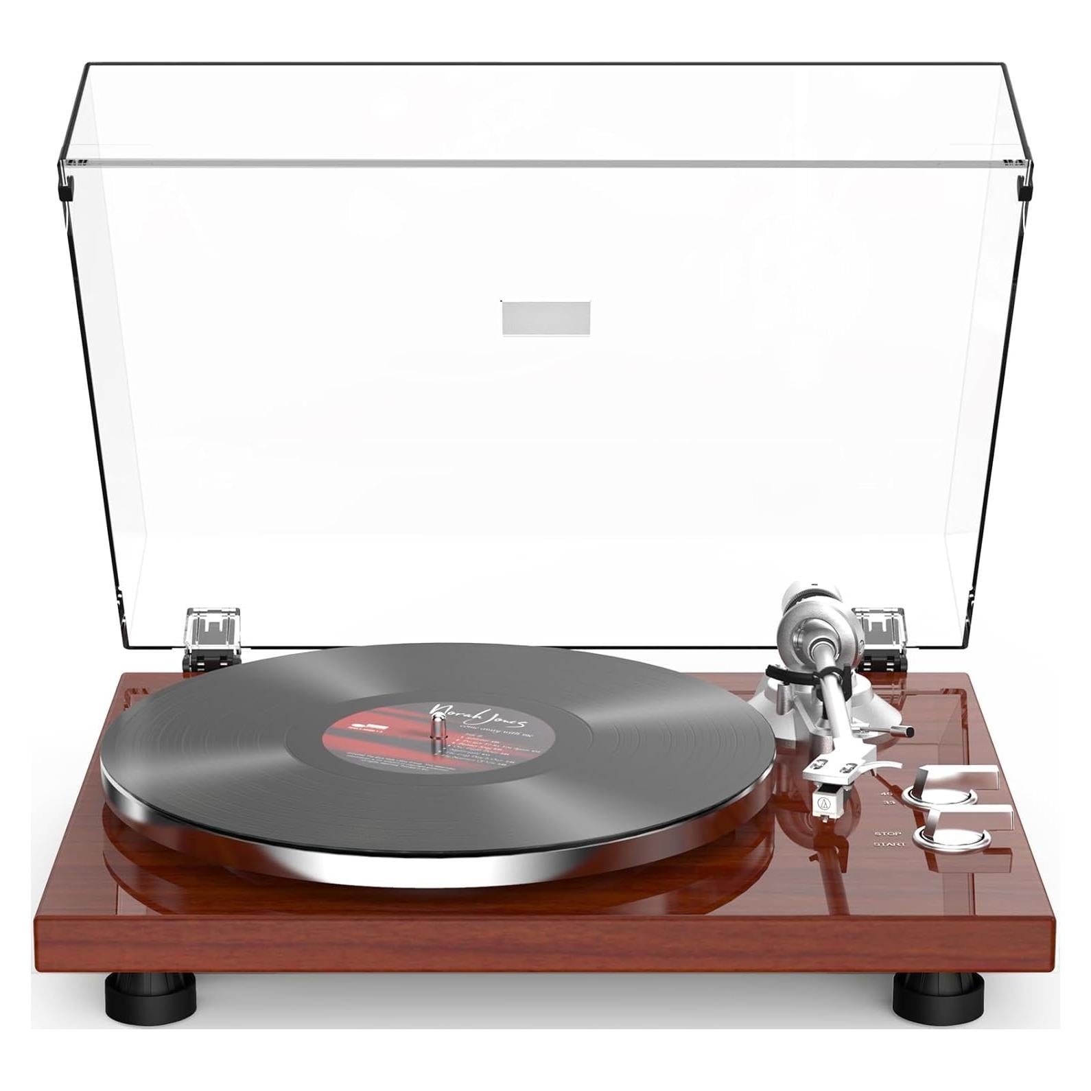 Tocadiscos Retrolife Rojo Clásico con Bluetooth y USB