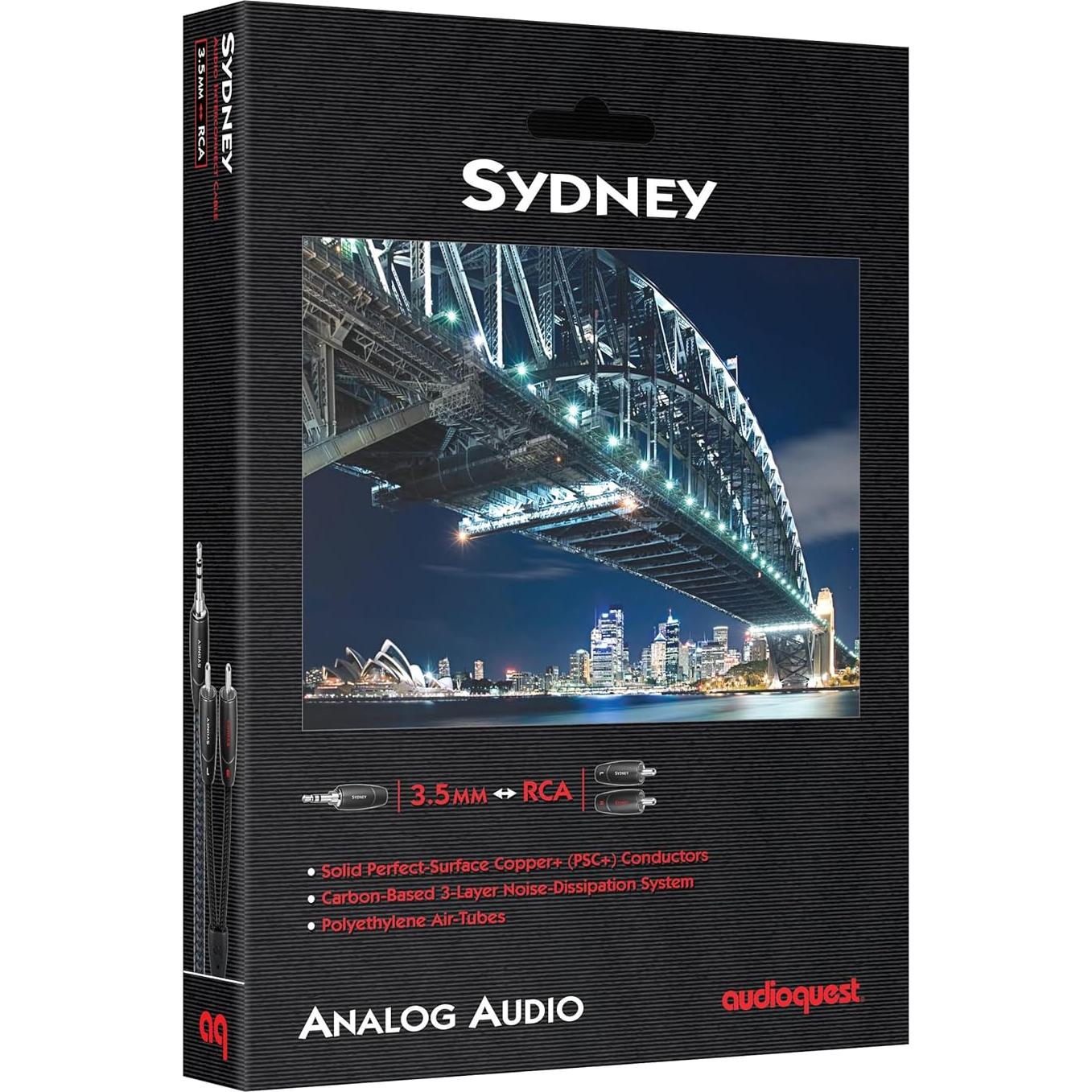 Cable de Audio 1.5m AudioQuest Sydney 3.5mm a 2xRCA