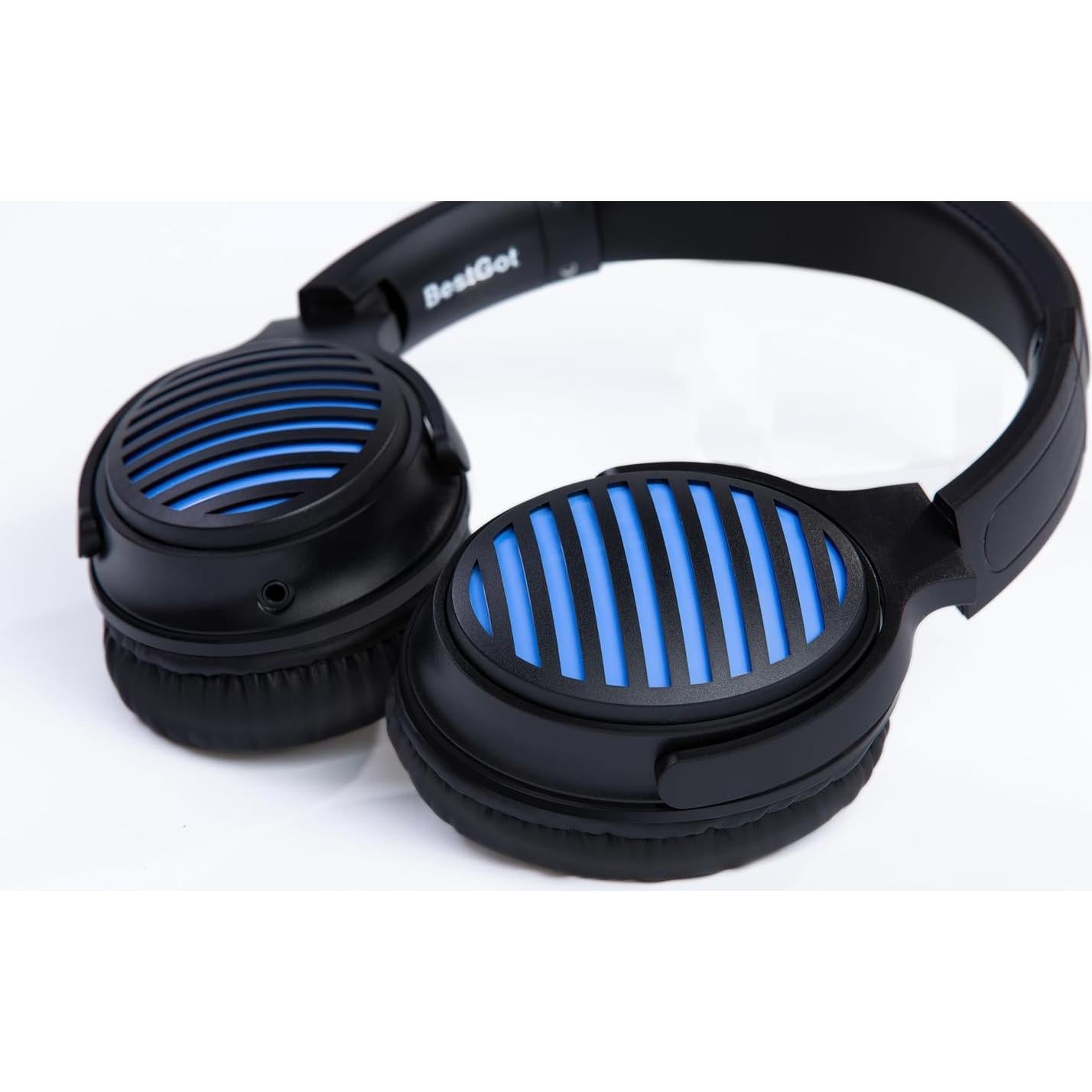 Auriculares BestGot 772D Plegables Estéreo 3.5mm Negro/Azul