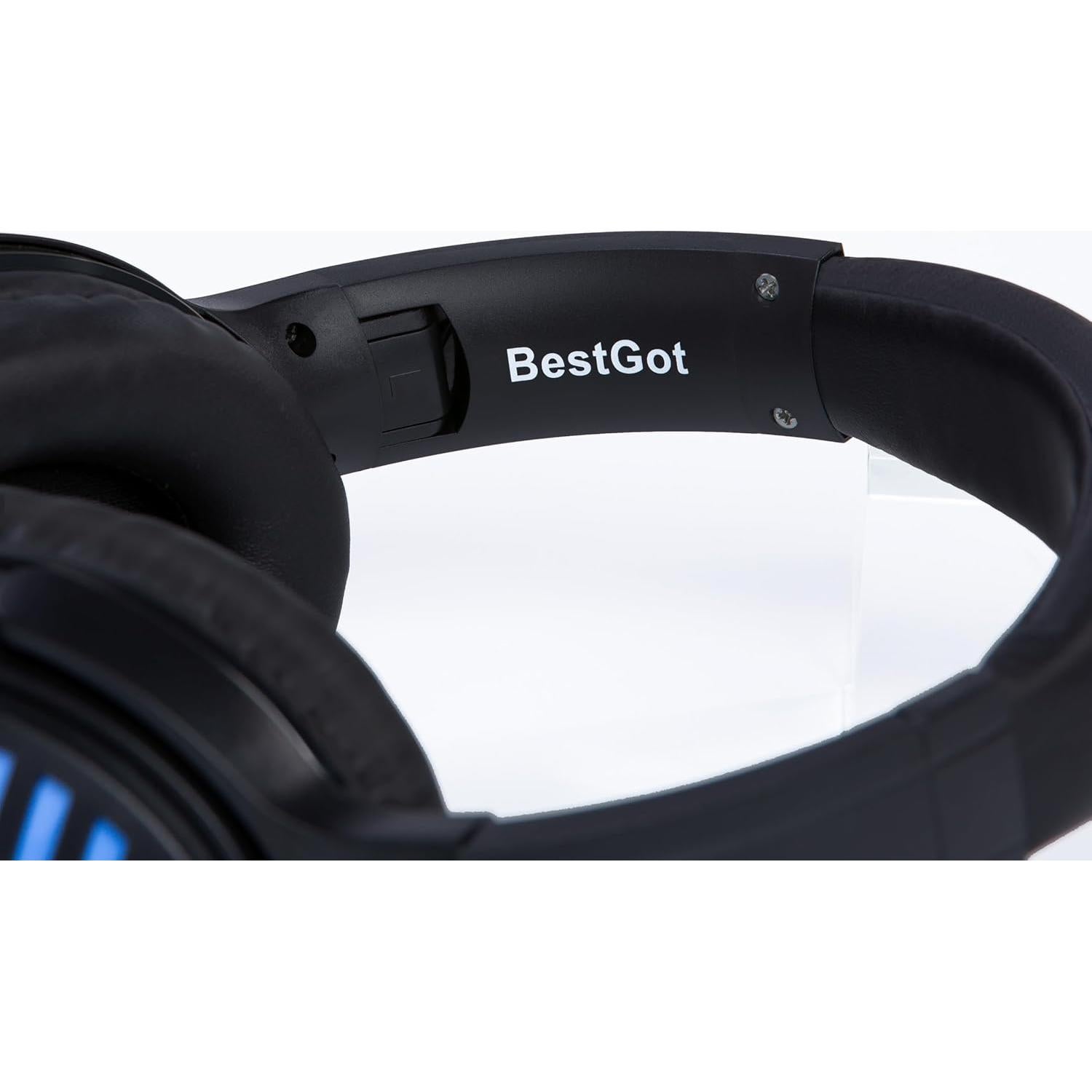 Auriculares BestGot 772D Plegables Estéreo 3.5mm Negro/Azul