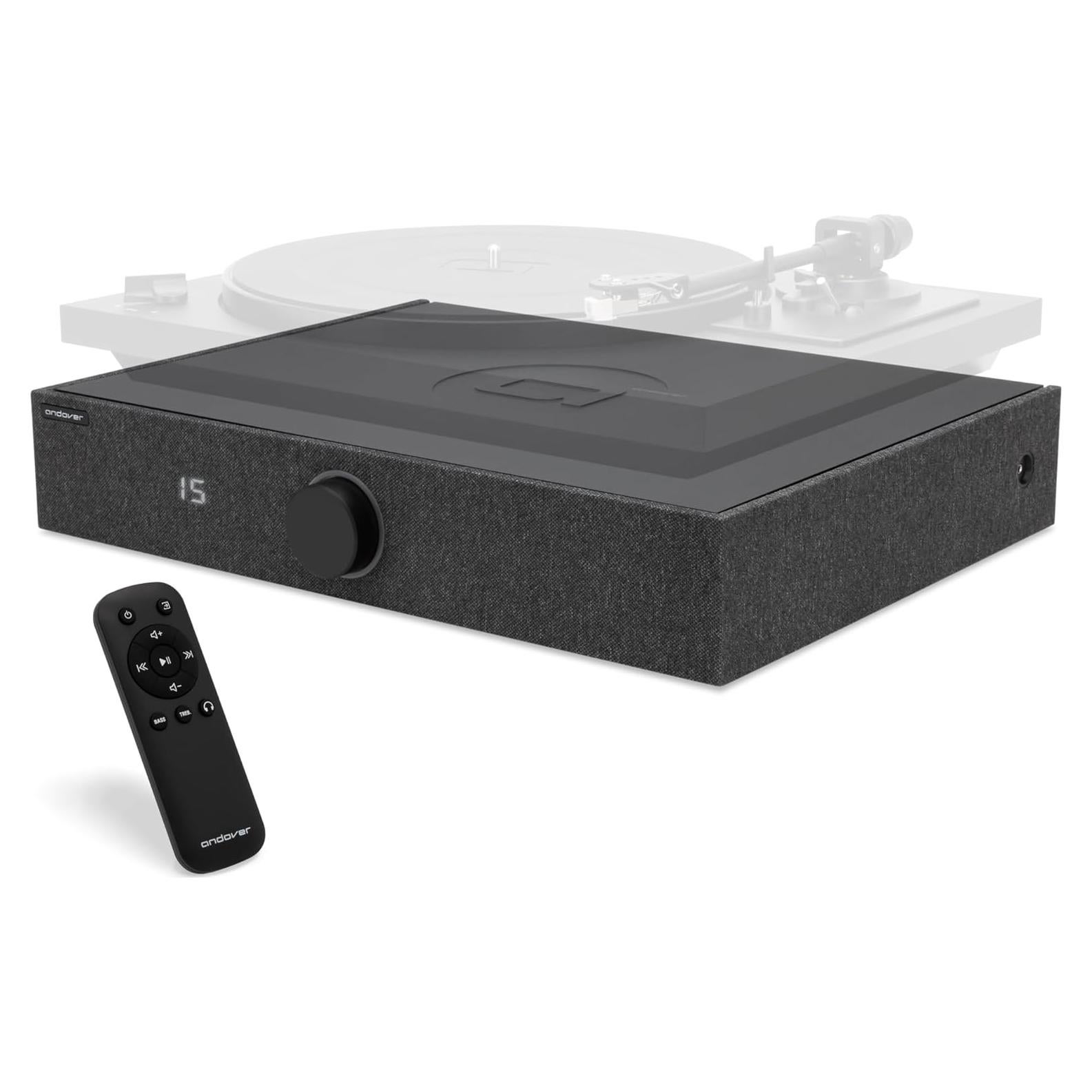 Altavoces Andover Audio SpinBase 2 con Bluetooth y Phono - Negro