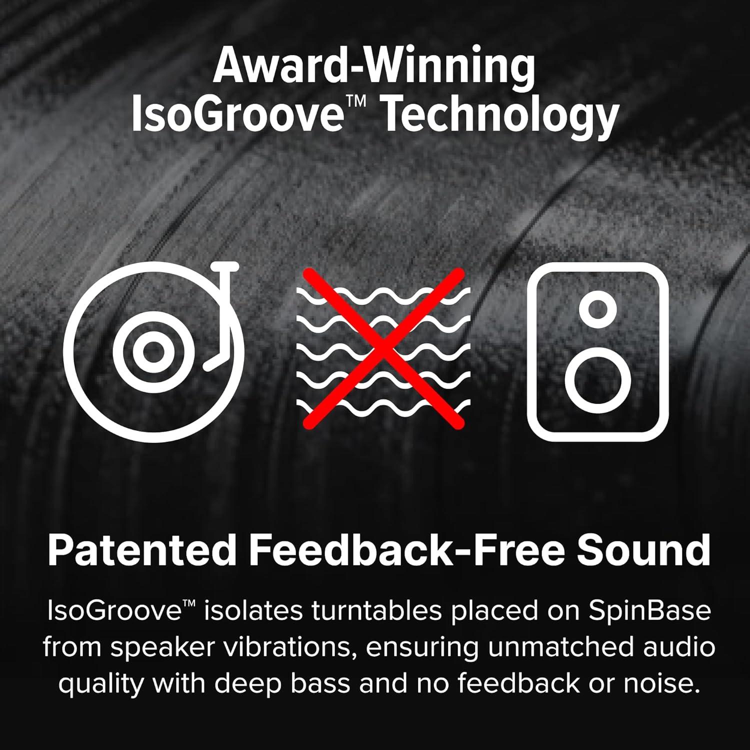 Altavoces Andover Audio SpinBase 2 con Bluetooth y Phono - Negro