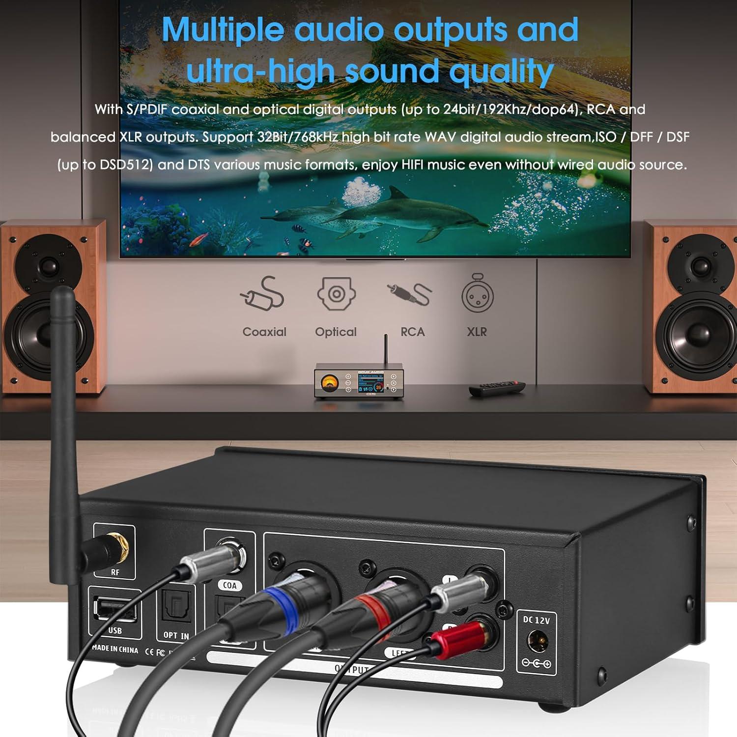 Reproductor de Audio Bluetooth Douk Audio C100 PRO Hi-Res