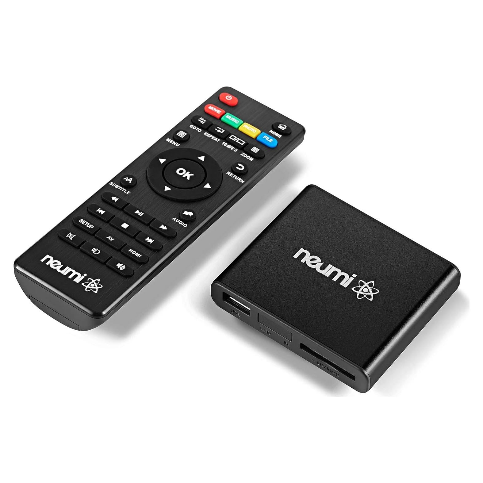 Reproductor de Medios Digitales NEUMI Atom 1080P HDMI USB SD