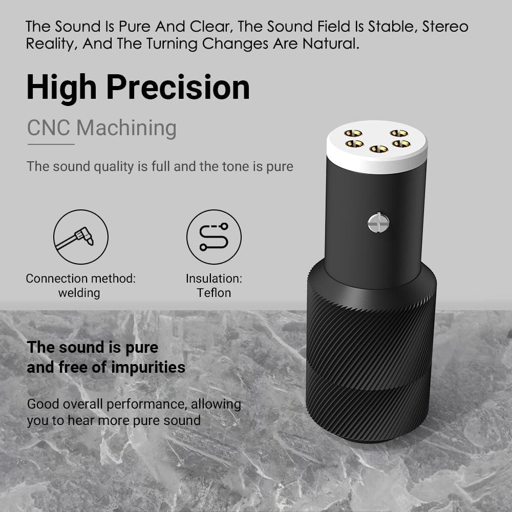 Conector Jack DIN hembra Viborg 5 pines para tocadiscos LP