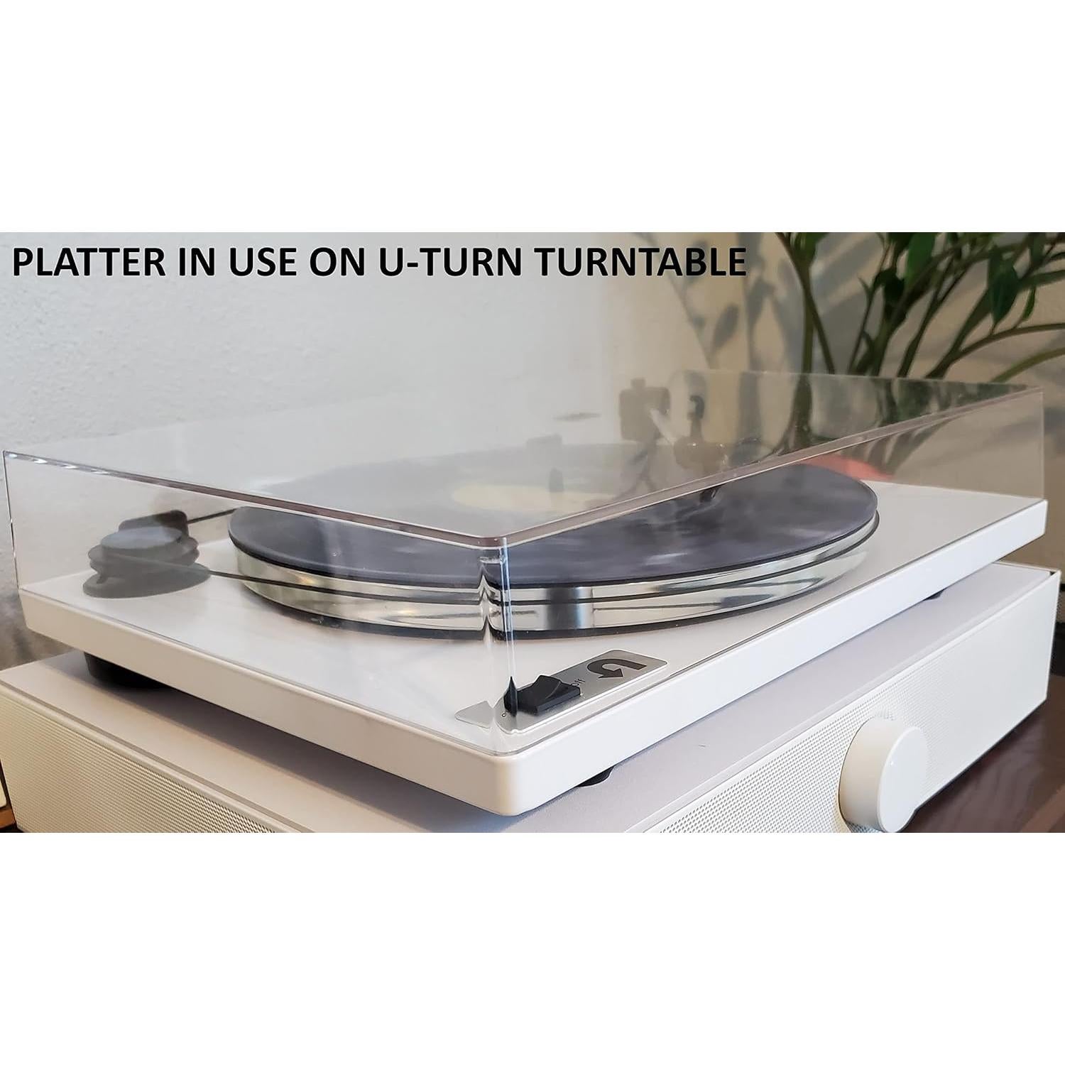 Plato Acrílico Mejorado para Tocadiscos U-Turn 300mm 19mm