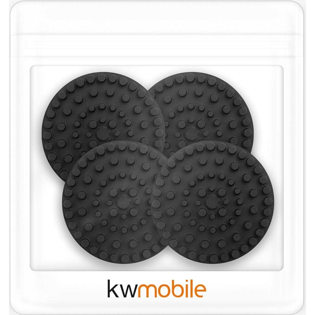 Pies de Aislamiento kwmobile para Tocadiscos - 4 Almohadillas Antivibración