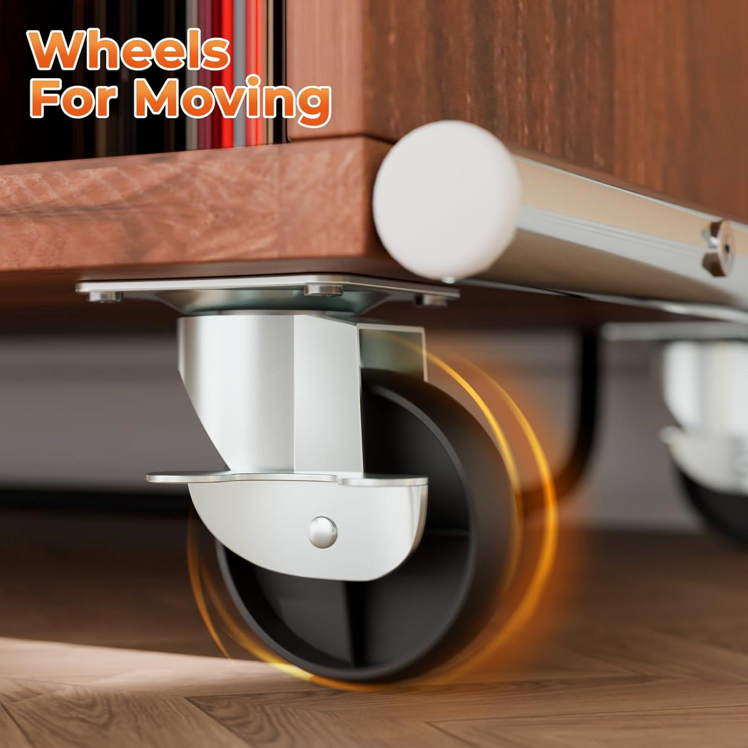 Soporte para Tocadiscos MULEJYBO con Luz LED y Ruedas