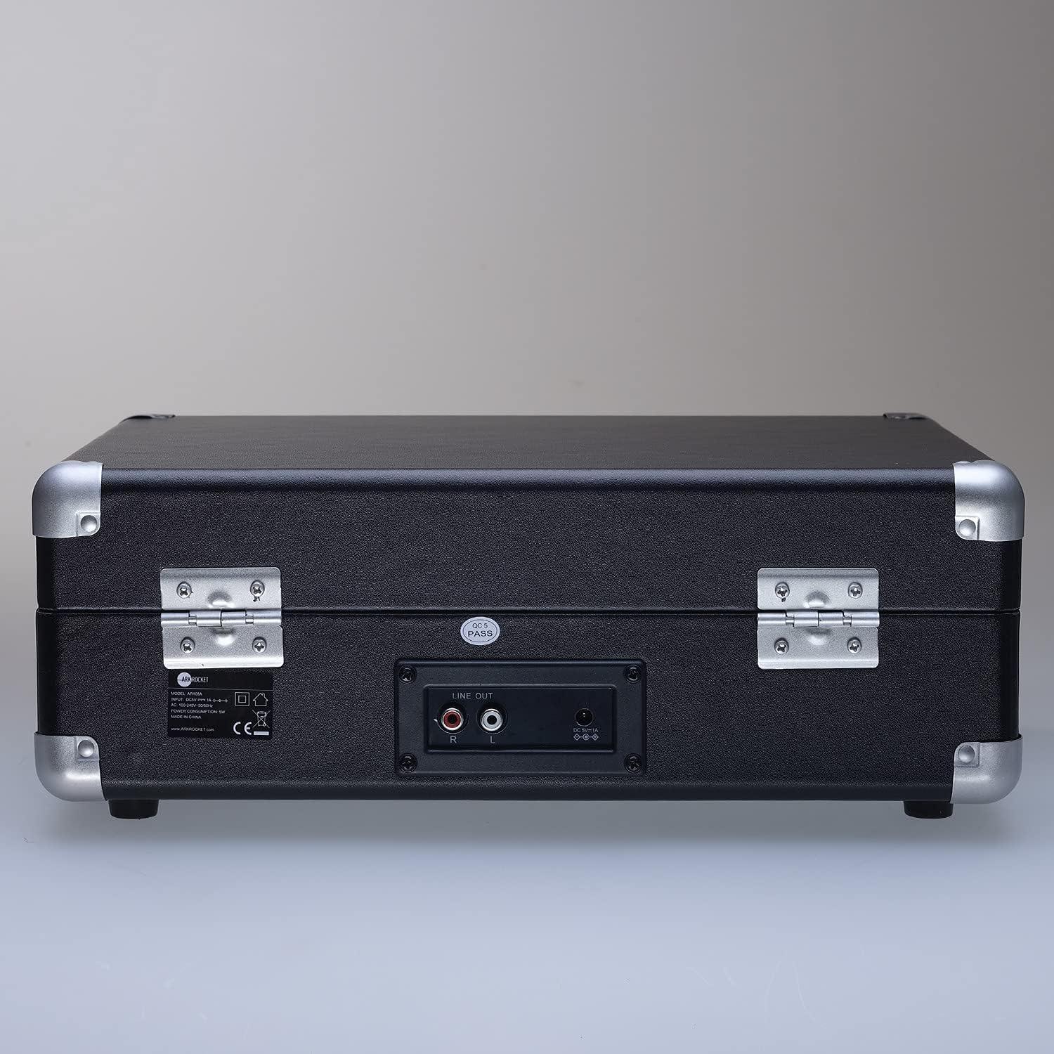 Tocadiscos Bluetooth Arkrocket Curiosidad II Vintage 3 Velocidades