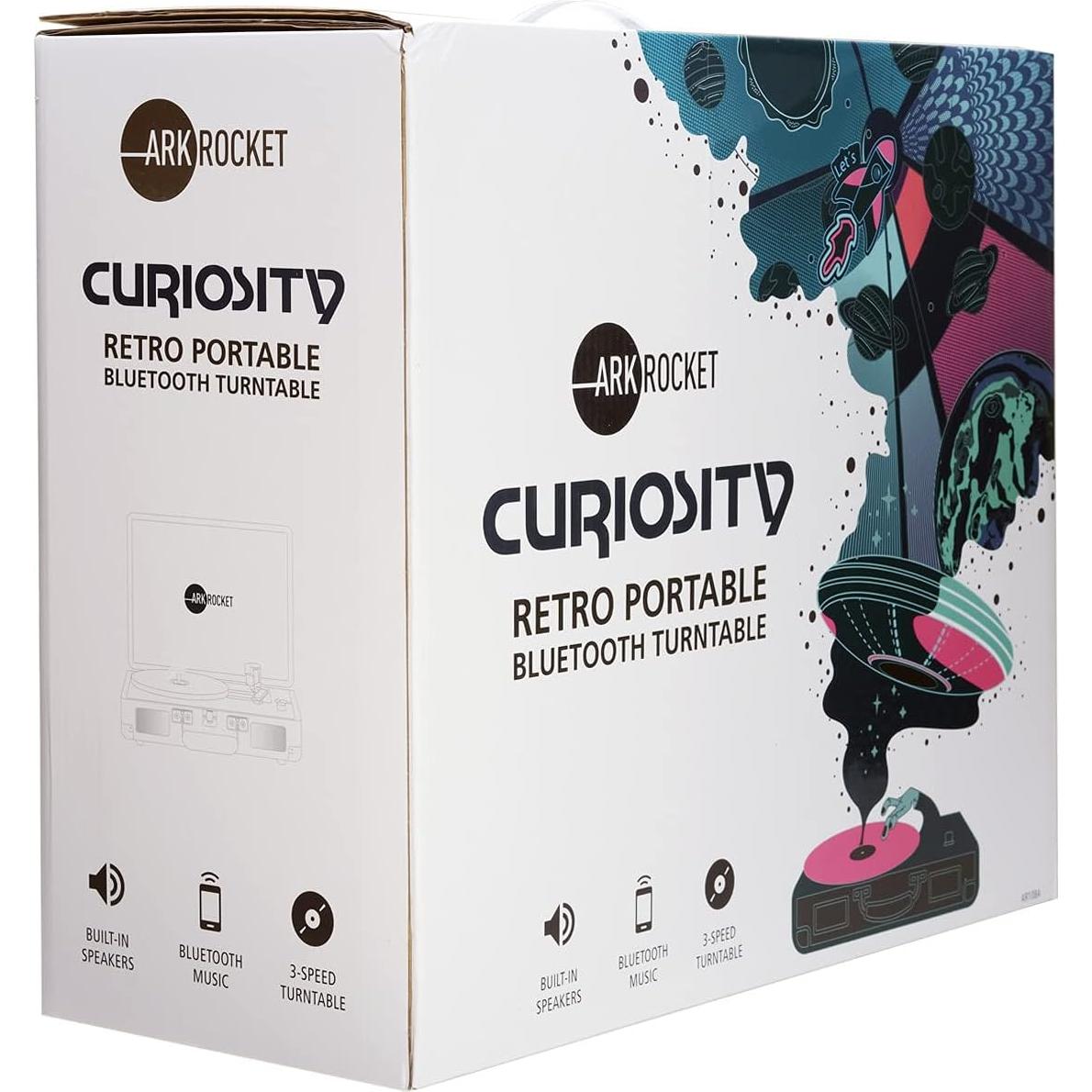 Tocadiscos Bluetooth Arkrocket Curiosidad II Vintage 3 Velocidades