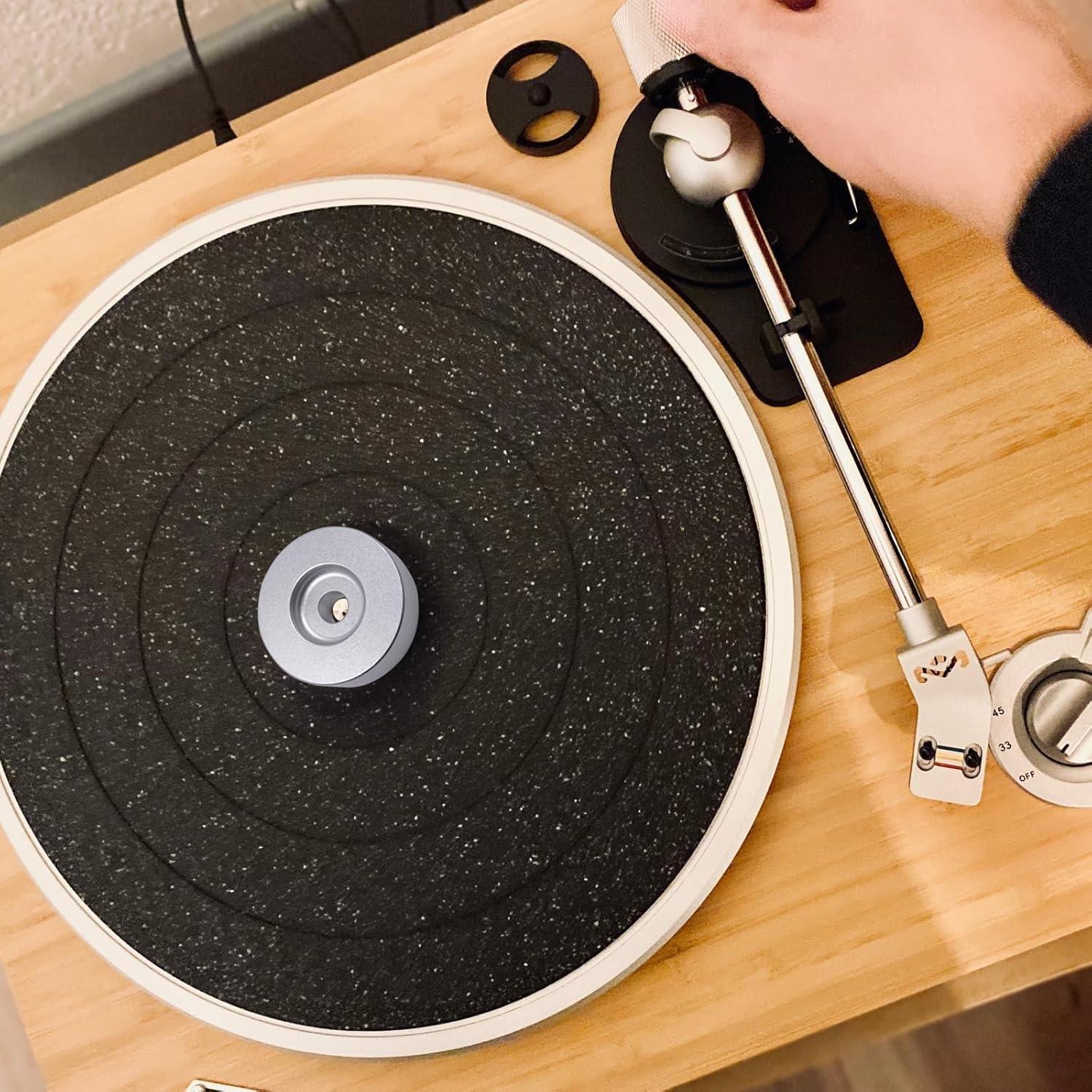 Adaptador de disco 45 RPM MayRecords Aluminio Plata 7"