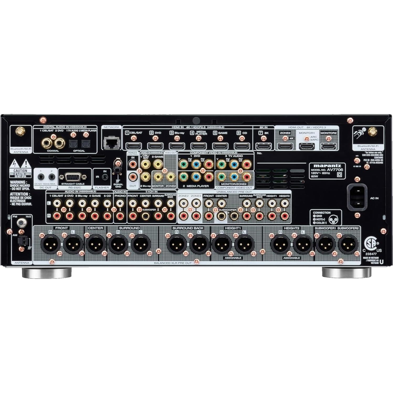 Preamplificador Marantz AV7706 11.2 Canales 8K UHD HEOS