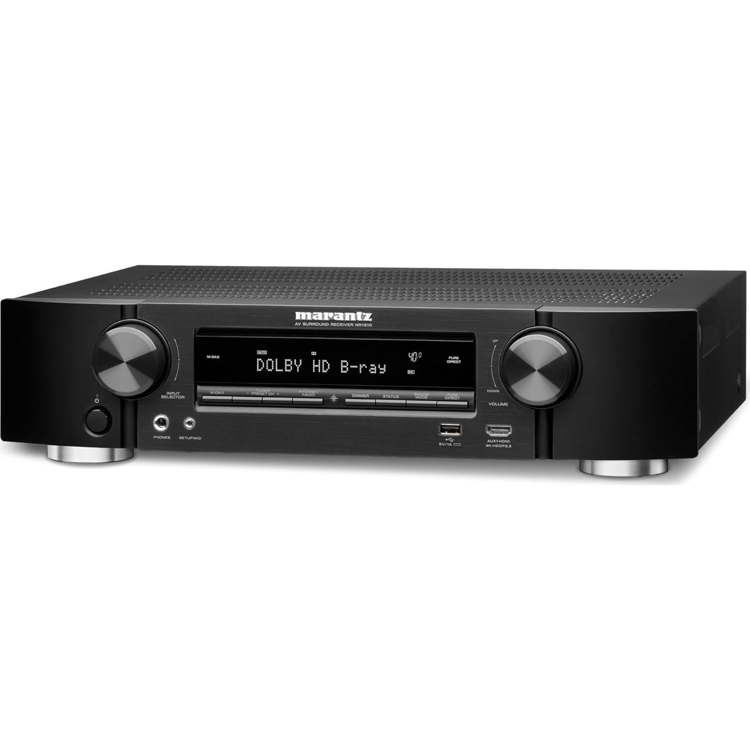 Receptor AV Marantz NR1510 5.2 Canales 4K UHD Negro