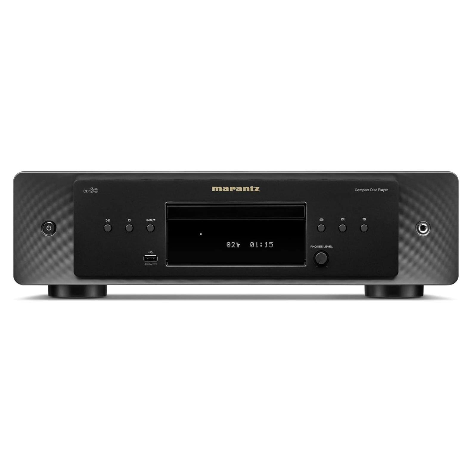 Reproductor de CD Marantz CD60 USB Frontal Negro 10.21 kg