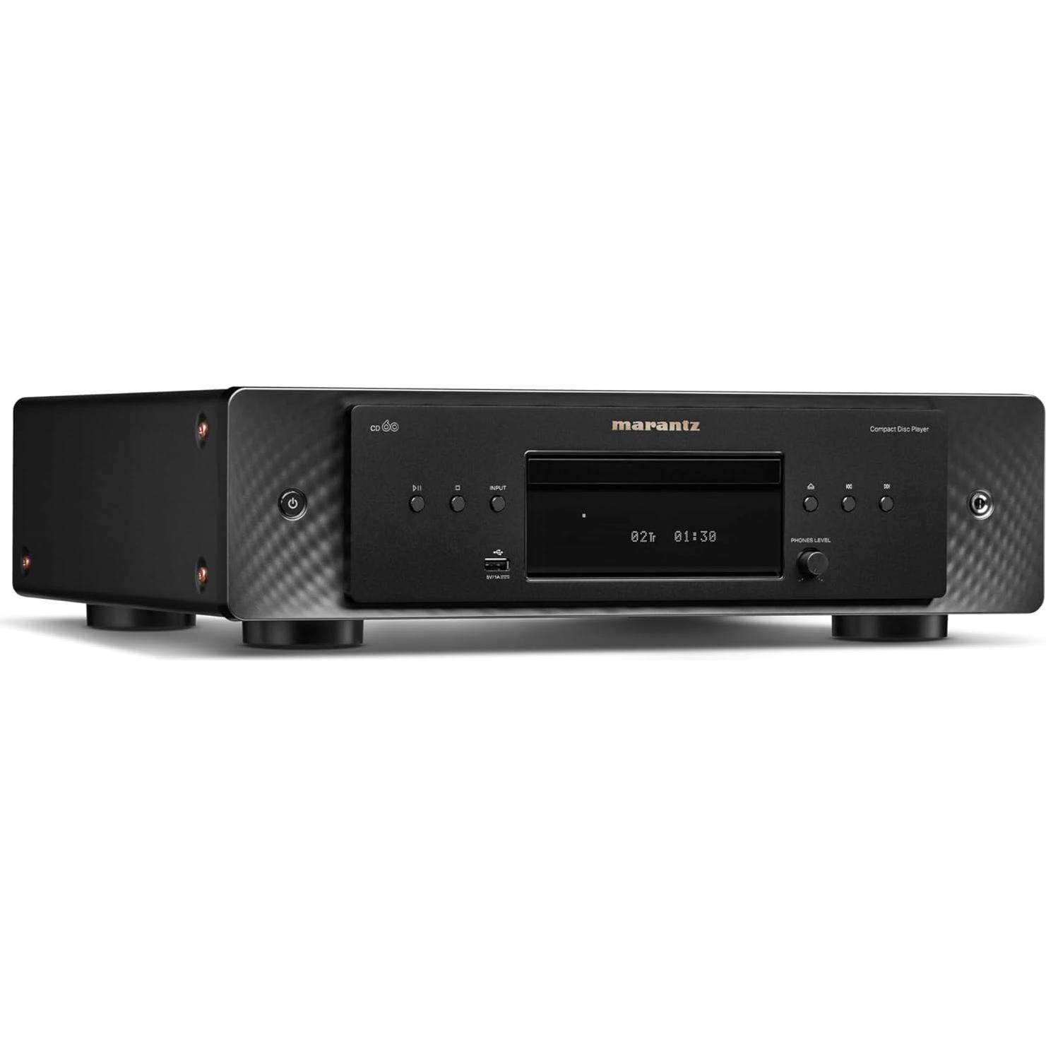 Reproductor de CD Marantz CD60 USB Frontal Negro 10.21 kg